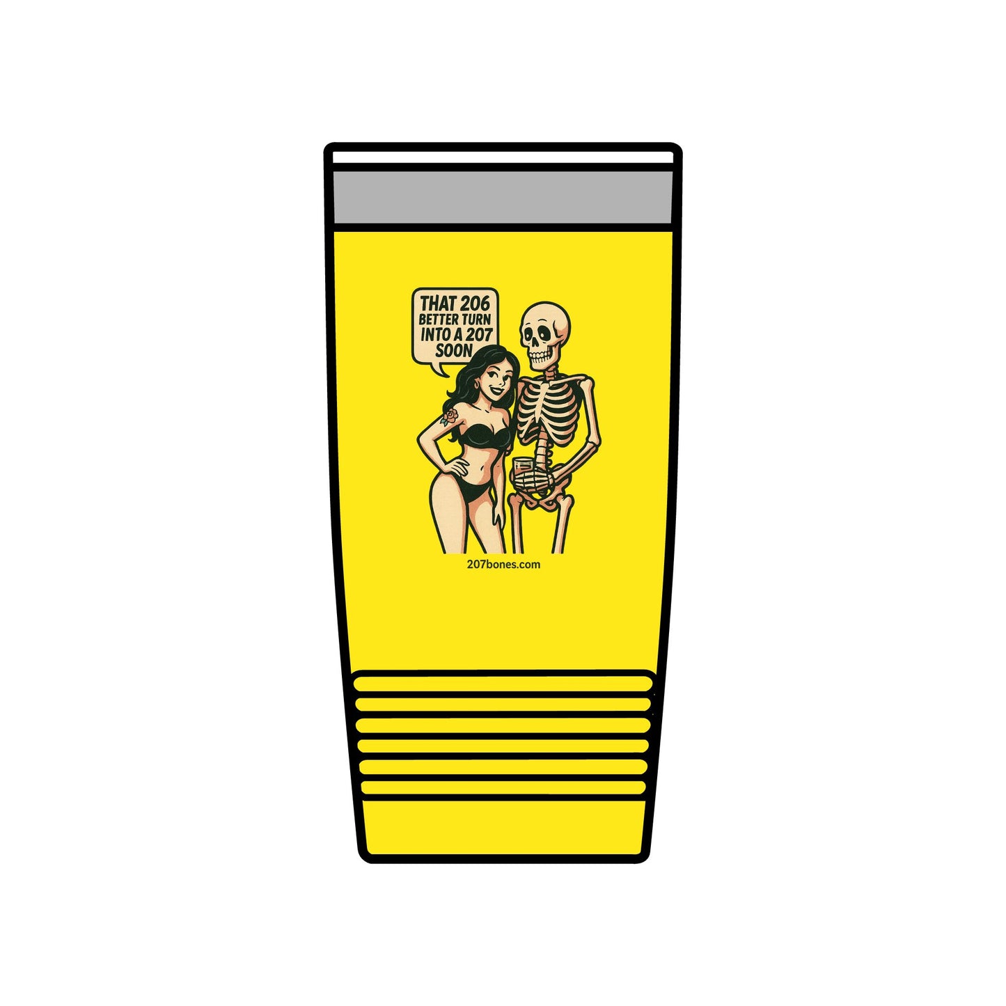 Playful Insulated Tumbler, 20oz - Perfect for Coffee Lovers, Quirky Gift, Halloween Party, Travel Mug, Unique Home Decor