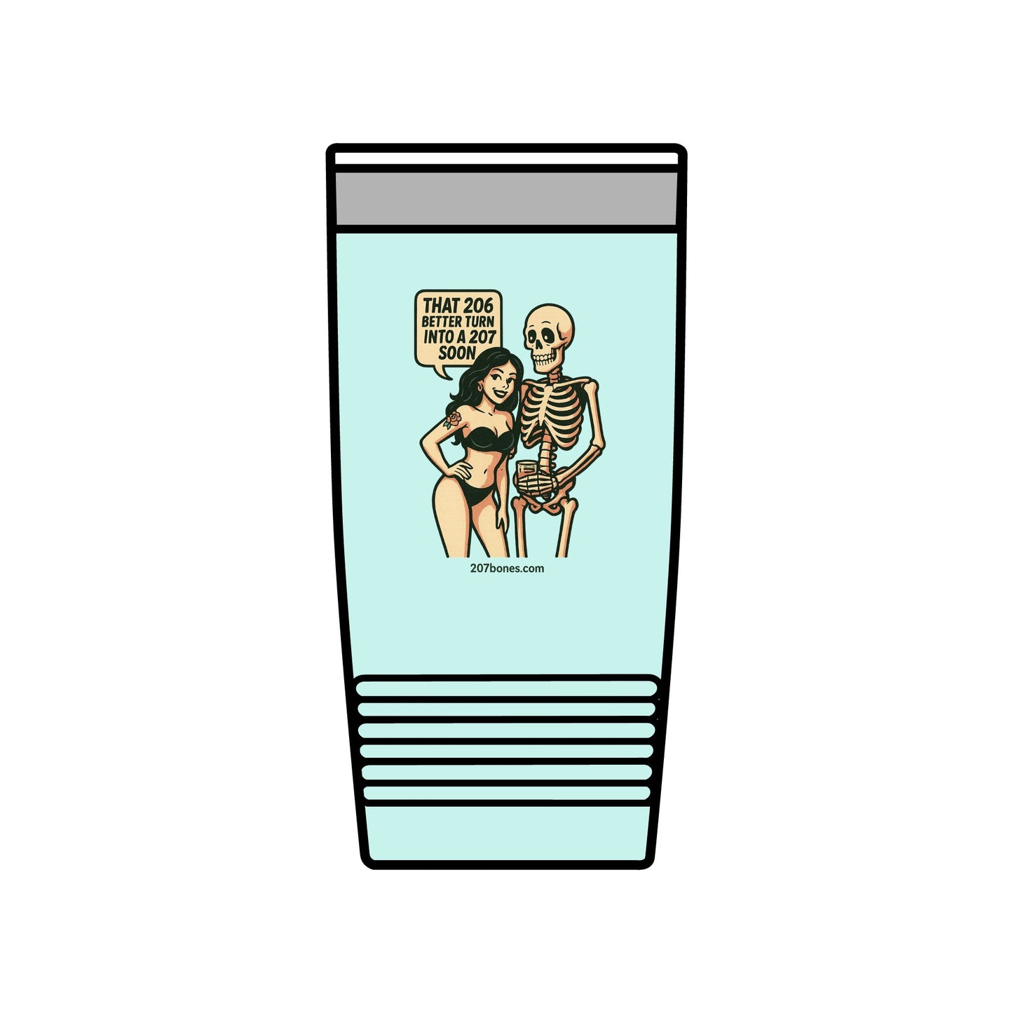 Playful Insulated Tumbler, 20oz - Perfect for Coffee Lovers, Quirky Gift, Halloween Party, Travel Mug, Unique Home Decor