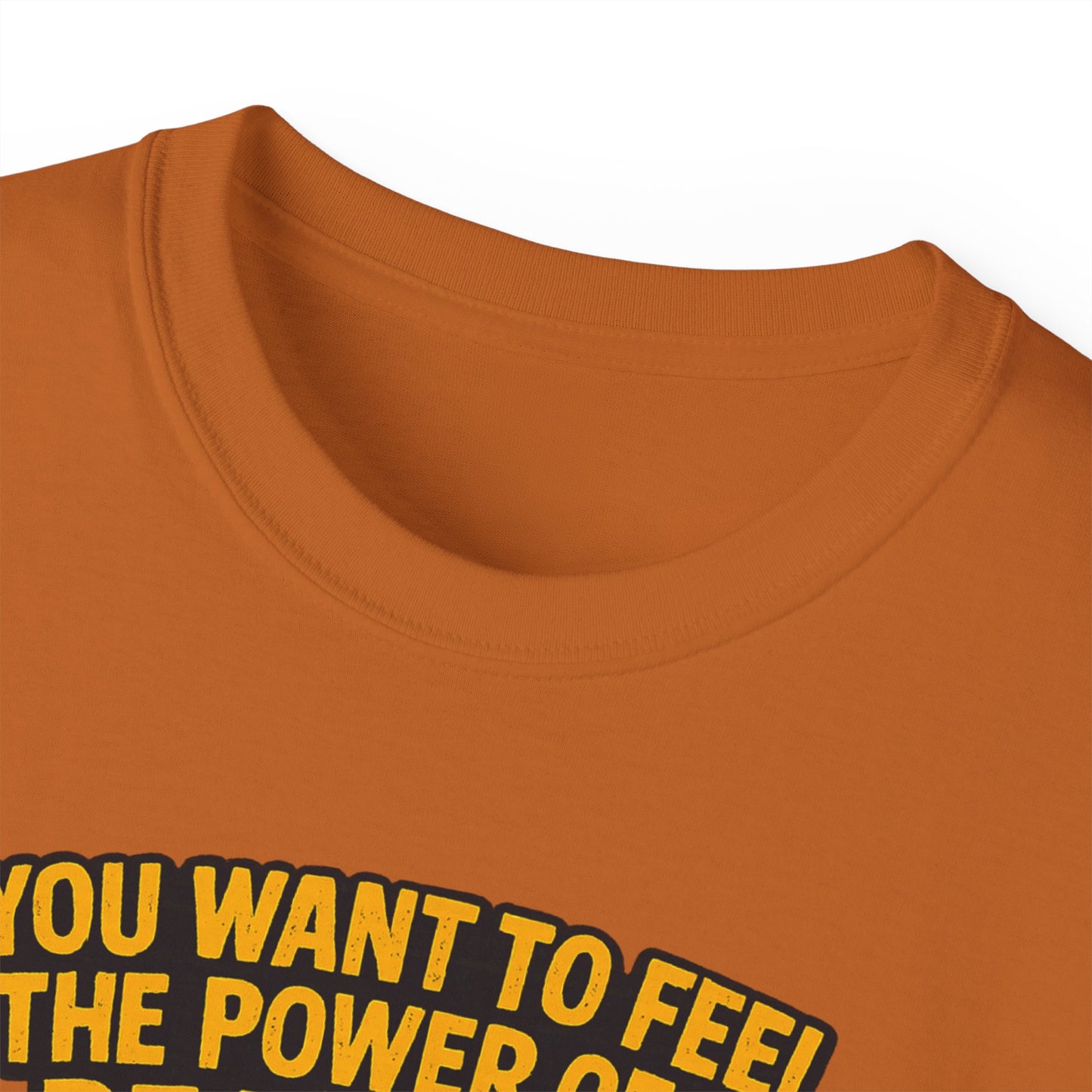 Unisex Motorcycle Theme Tee - Feel the Power Tee, Casual T-Shirt, Halloween Costume Top, Biker Gift, Fun Skull Shirt