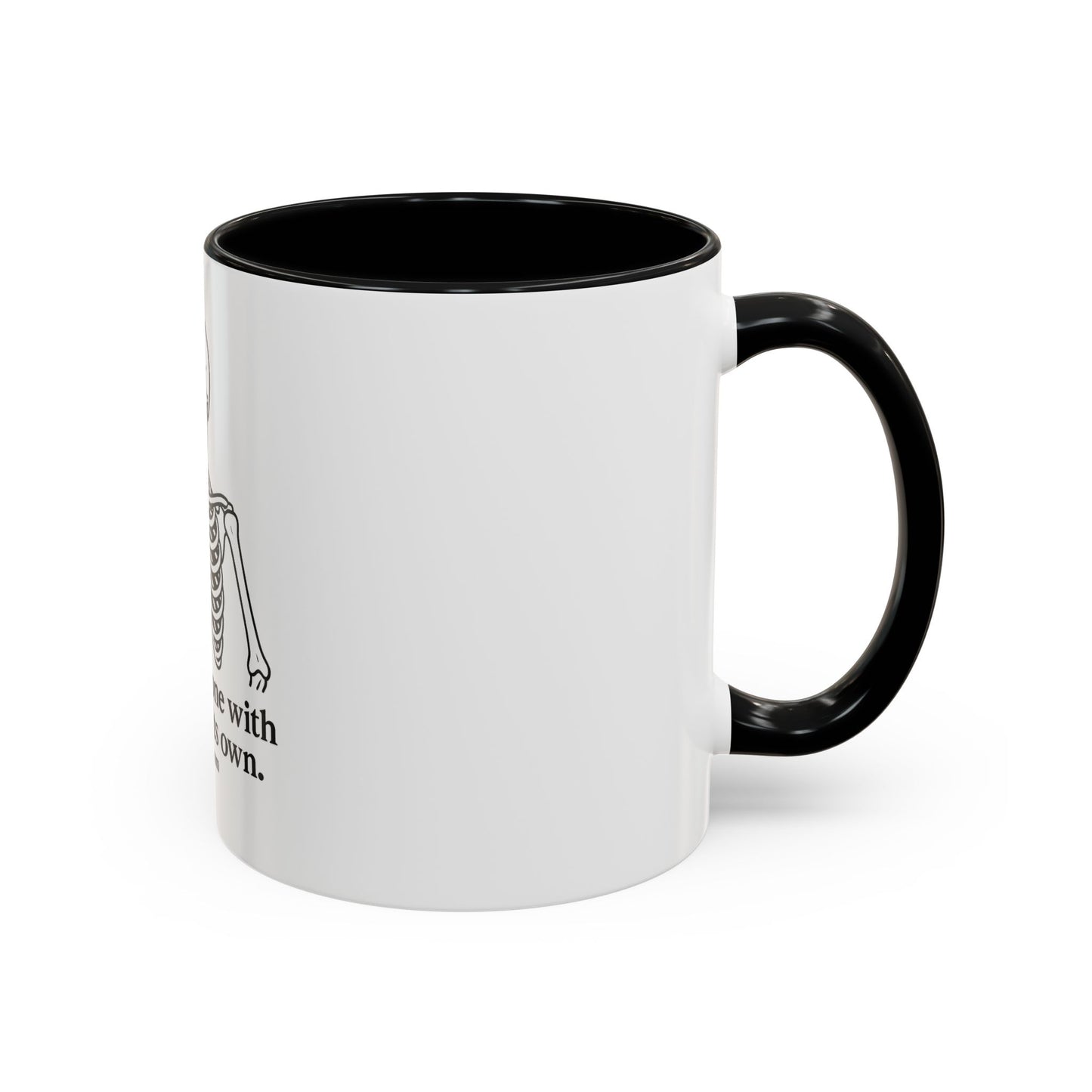 Skeleton Coffee Mug, Fun Halloween Mug, Humor Gift for Bone Lovers, Skeleton Decor, Unique Coffee Cup