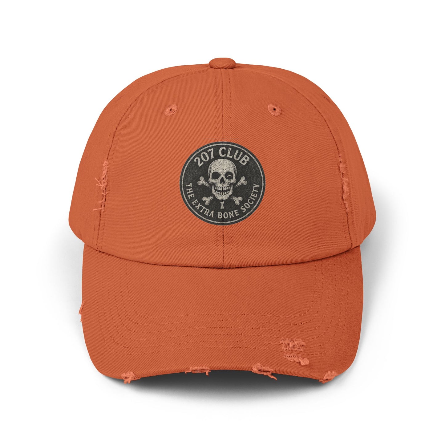 Distressed Skull Cap - Vintage Style Unisex Hat, Casual Everyday Wear, Perfect for Outdoor Adventures