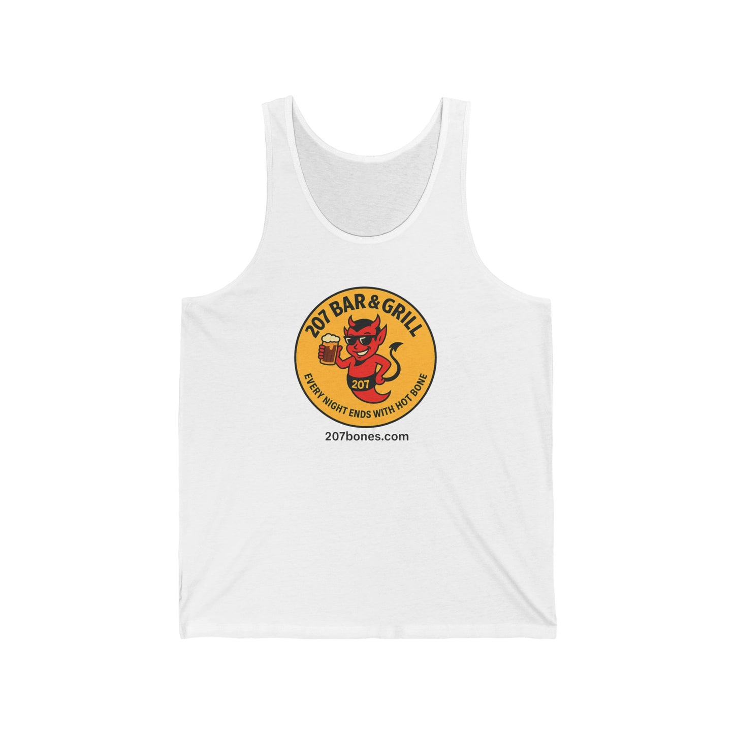 Custom Unisex Jersey Tank Top - Perfect for Summer BBQs, Casual Outings, Bar and Grill Events, Gifts for Foodies, Beach Wear