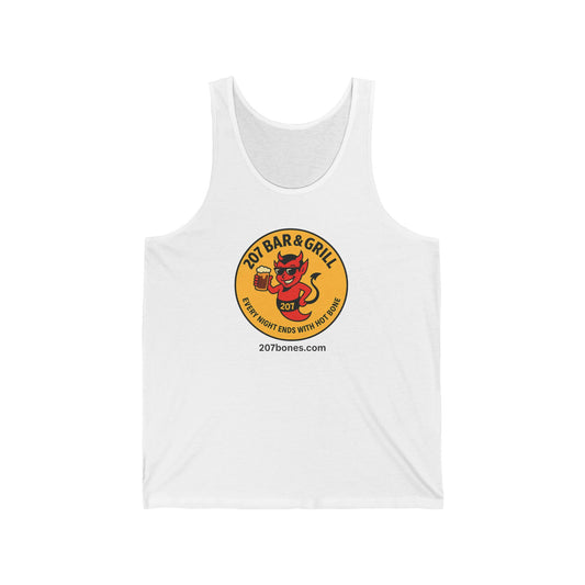 Custom Unisex Jersey Tank Top - Perfect for Summer BBQs, Casual Outings, Bar and Grill Events, Gifts for Foodies, Beach Wear