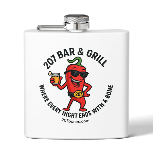 Chili Pepper Flask | 6oz Stainless Steel Flask | Funny Gift | Bar Accessory | Party Favor | Tailgating