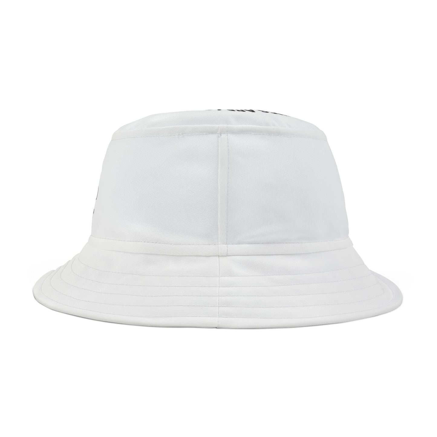 Stylish Bucket Hat, Beach Hat, Unisex Hat with print on front and top
