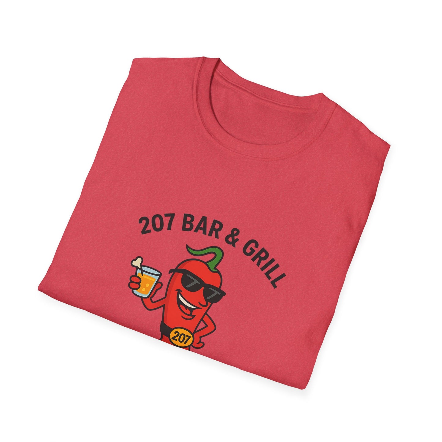Fun Chili Bar & Grill T-Shirt, Perfect for BBQs, Casual Wear, Gift for Grill Lovers, Summer Parties, Foodie Apparel