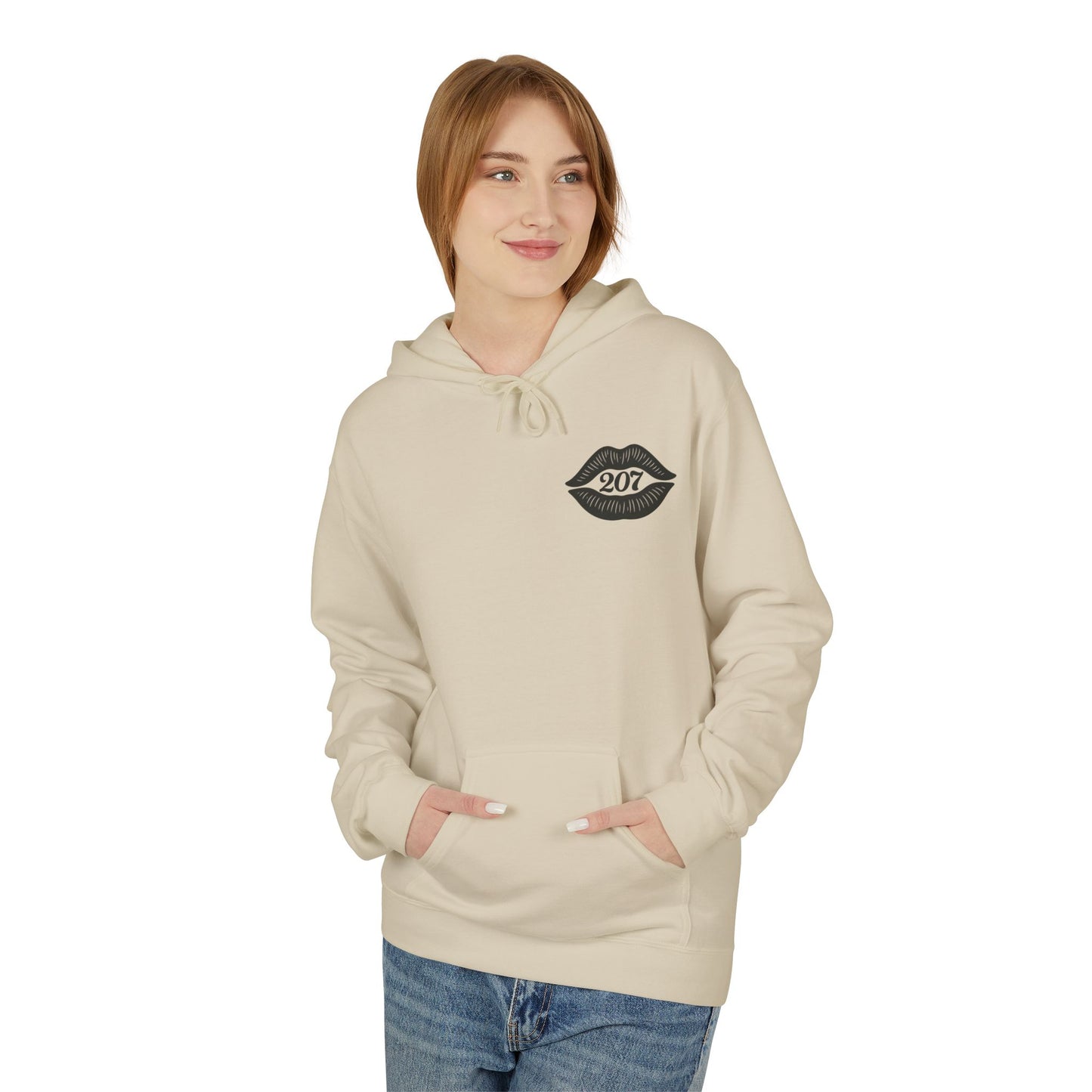 Chic Skull & Lip Print Hoodie, Graphic Sweatshirt for Fashion Lovers, Perfect for Cozy Days, Gifts for Friends, Halloween Outfit