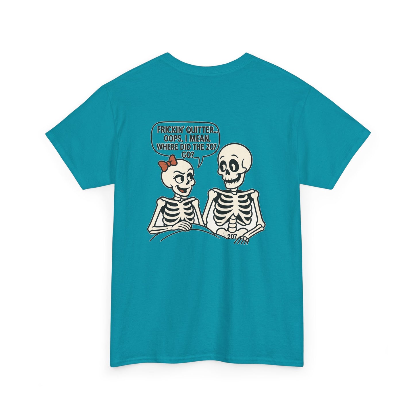 Funny Skeleton Graphic Tee, Unisex Heavy Cotton Shirt, Halloween Apparel, Quirky Gift, Casual Style, Spooky Season Wear