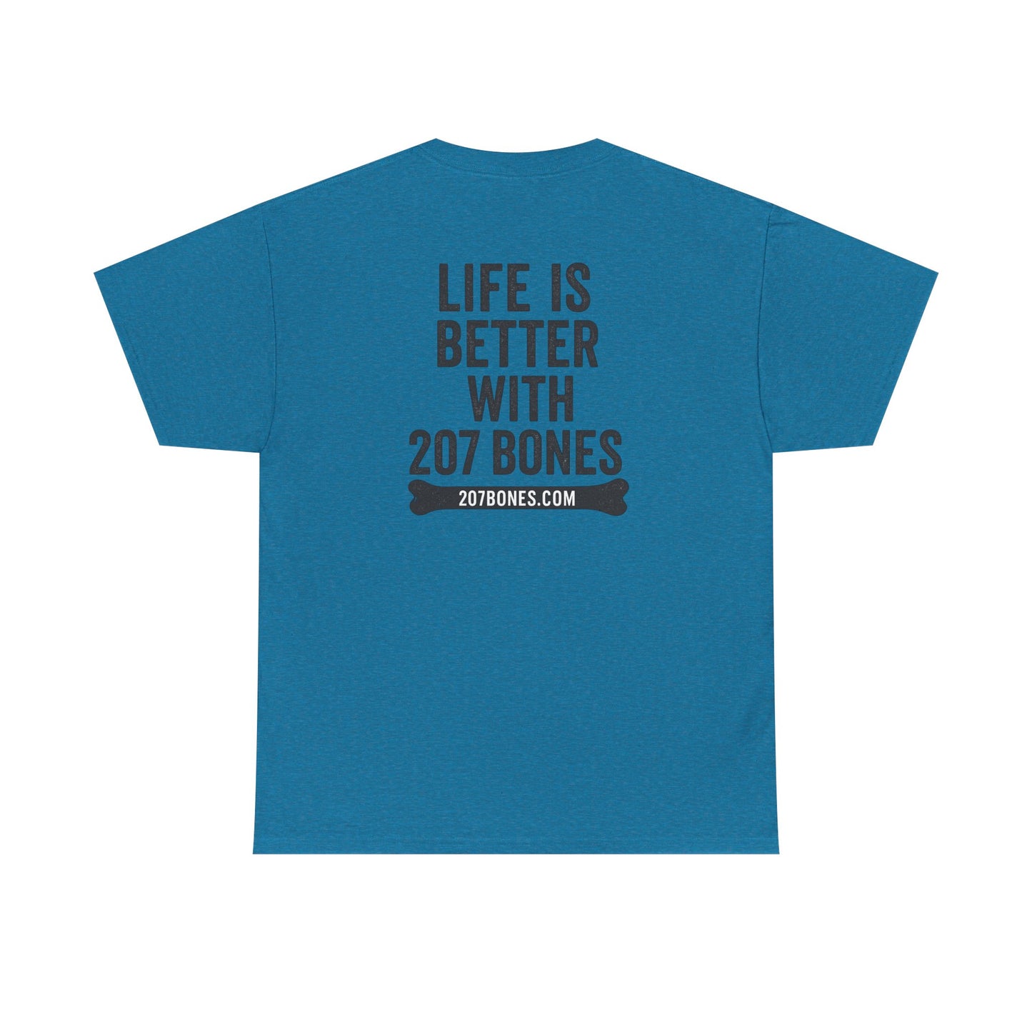 Unisex Heavy Cotton Tee - 'Life is Better with 207 Bones' Dog Lover's Shirt, Pet Owner Gift, Casual Everyday Tee, Animal Lover [...]
