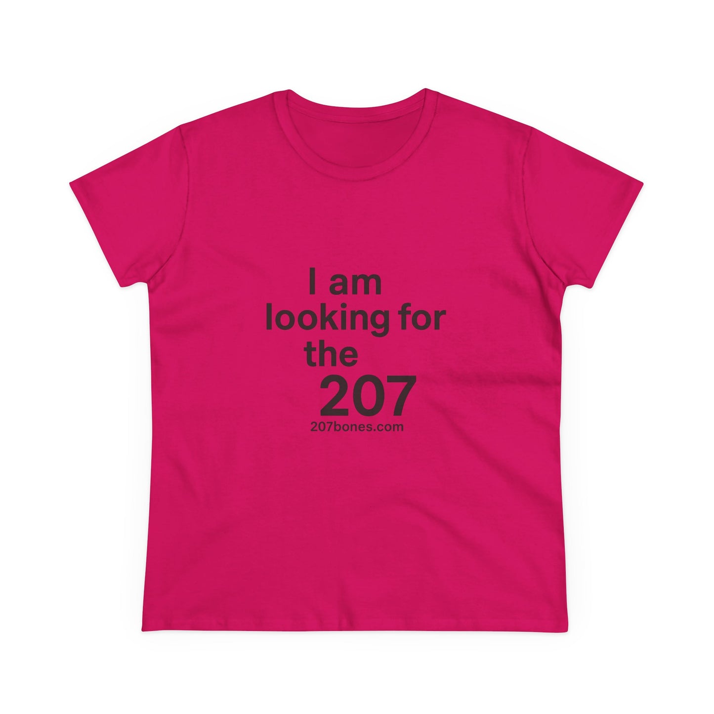 I Am Looking for the 207 Women's Cotton Tee, Fun Graphic T-Shirt, Casual Wear, Gift for Her, Everyday Comfort Tee