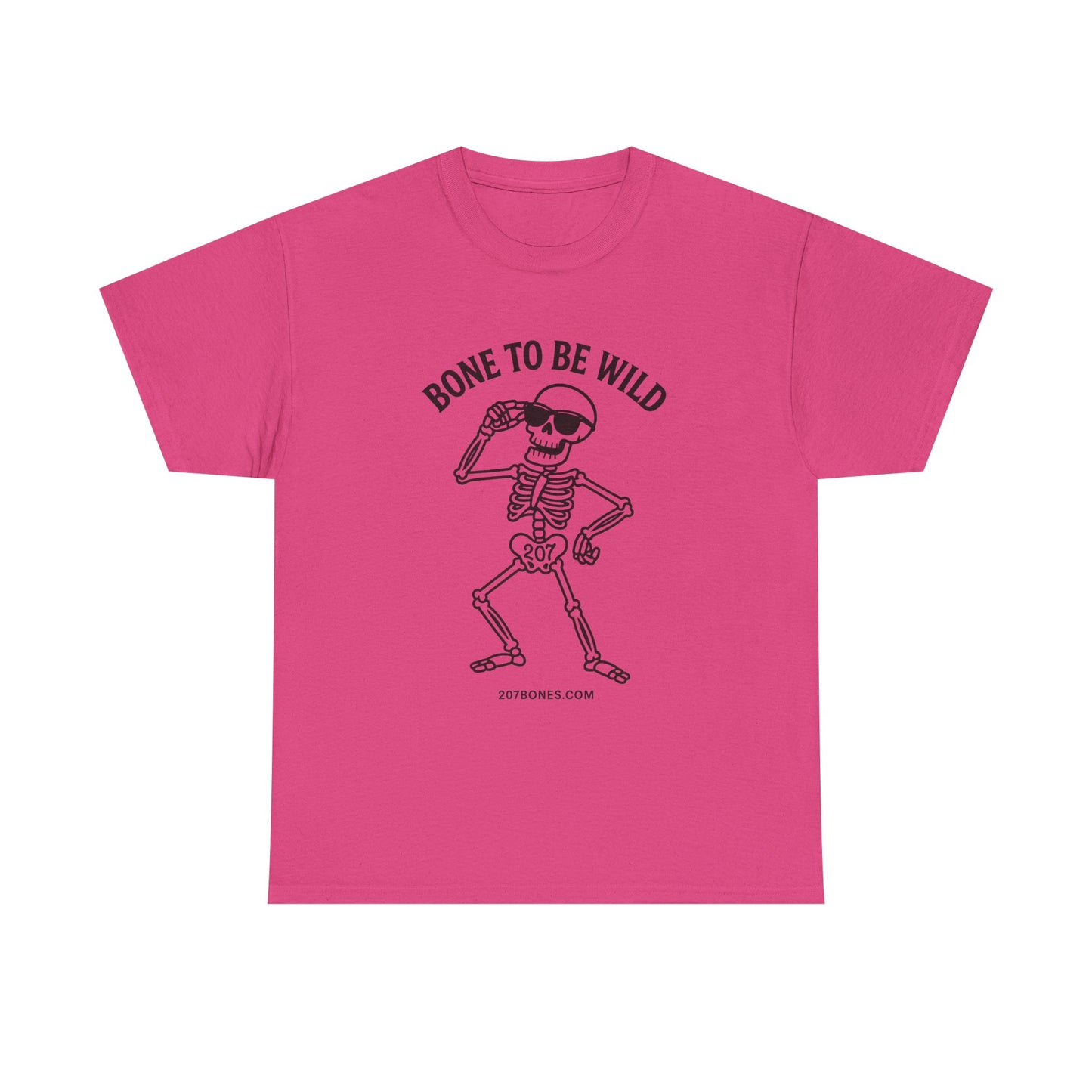 Bone to Be Wild Skeleton Tee, Unisex Cotton Shirt, Festival Wear, Halloween Shirt, Casual Summer Top