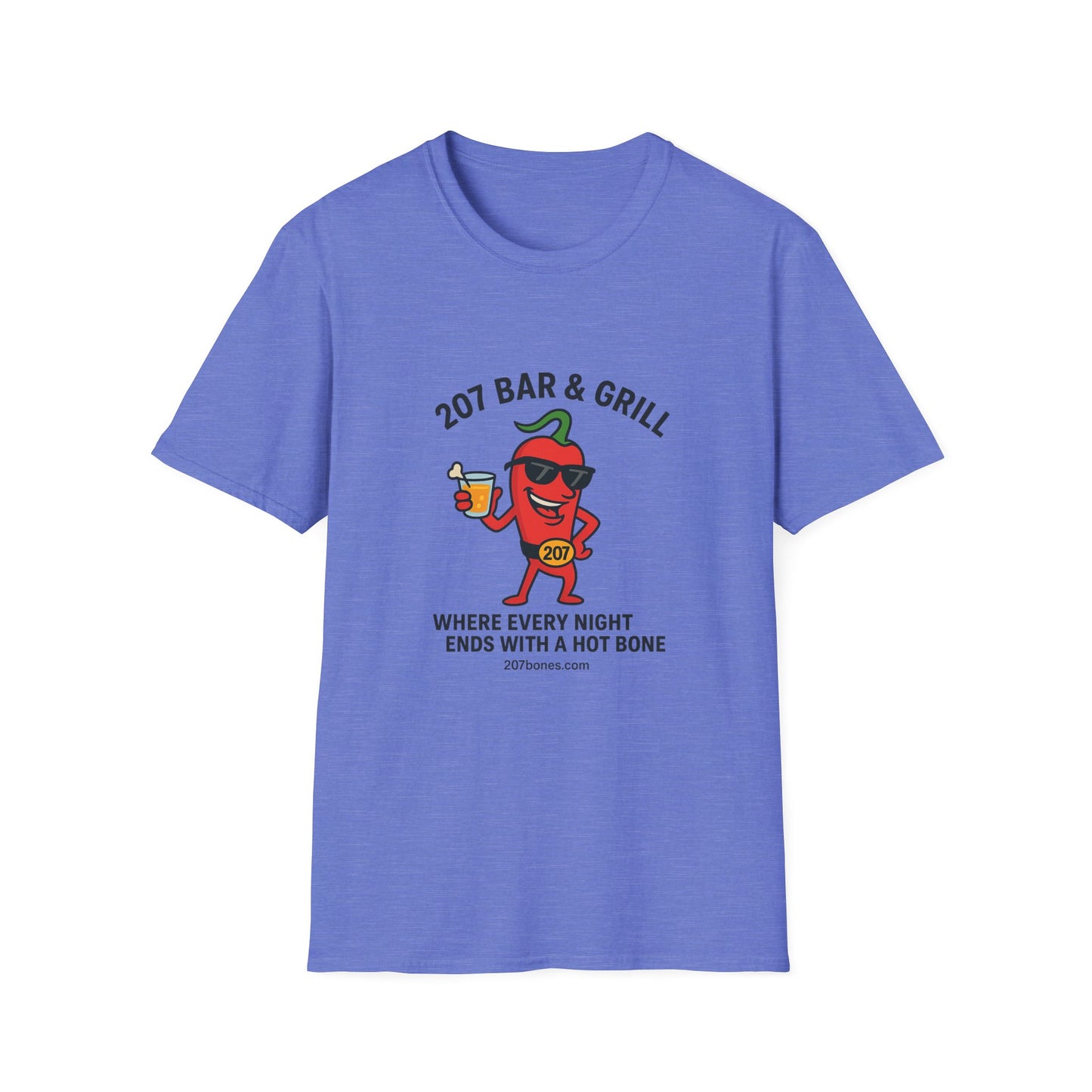 Fun Chili Bar & Grill T-Shirt, Perfect for BBQs, Casual Wear, Gift for Grill Lovers, Summer Parties, Foodie Apparel