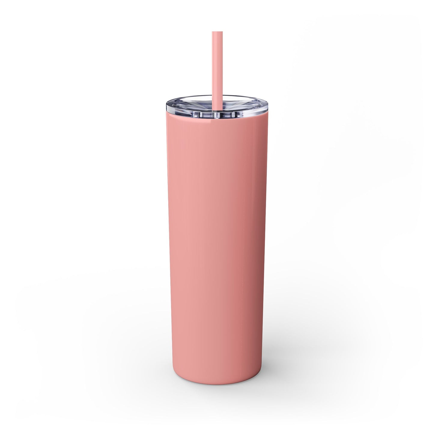 Personalized Skinny Tumbler with Straw, Perfect for Dog Lovers, Enjoy 207, Travel Mug, Gift Idea, Customized Drinkware