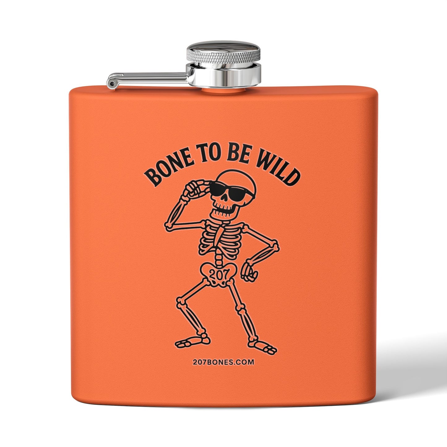 Stylish Skeleton Flask - Bone to Be Wild, Unique Gift for Parties, Camping, Weddings, or Just for Fun