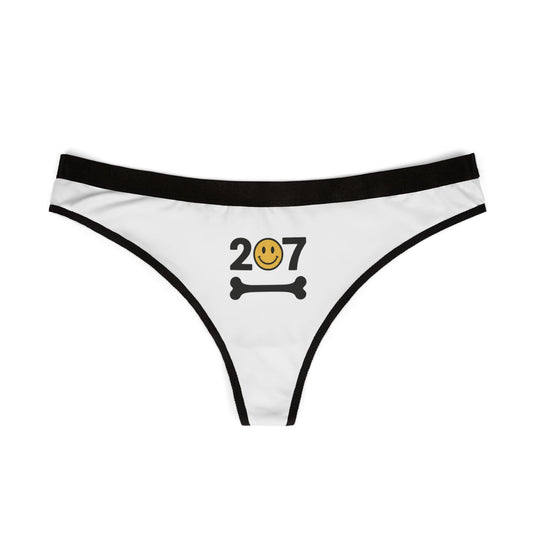 Cute Cartoon Smile Women's Thongs, Fun Undergarments, Playful Lingerie, Comfortable Everyday Use, Gift for Her, Quirky Intimates