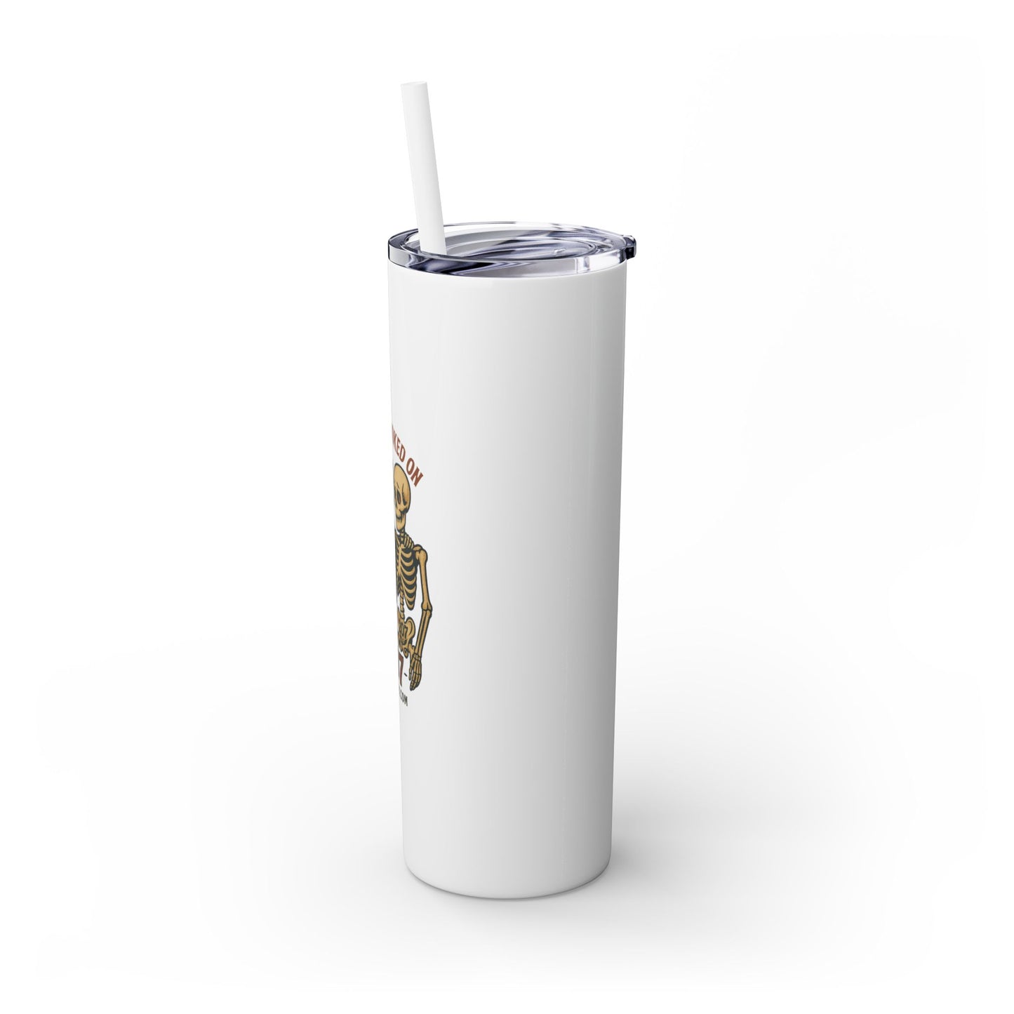 Totally Hooked Skinny Tumbler - 20oz, Cute Halloween Mug, Fun Gift for Coffee Lovers, Party Essentials, Unique Personalized Cup