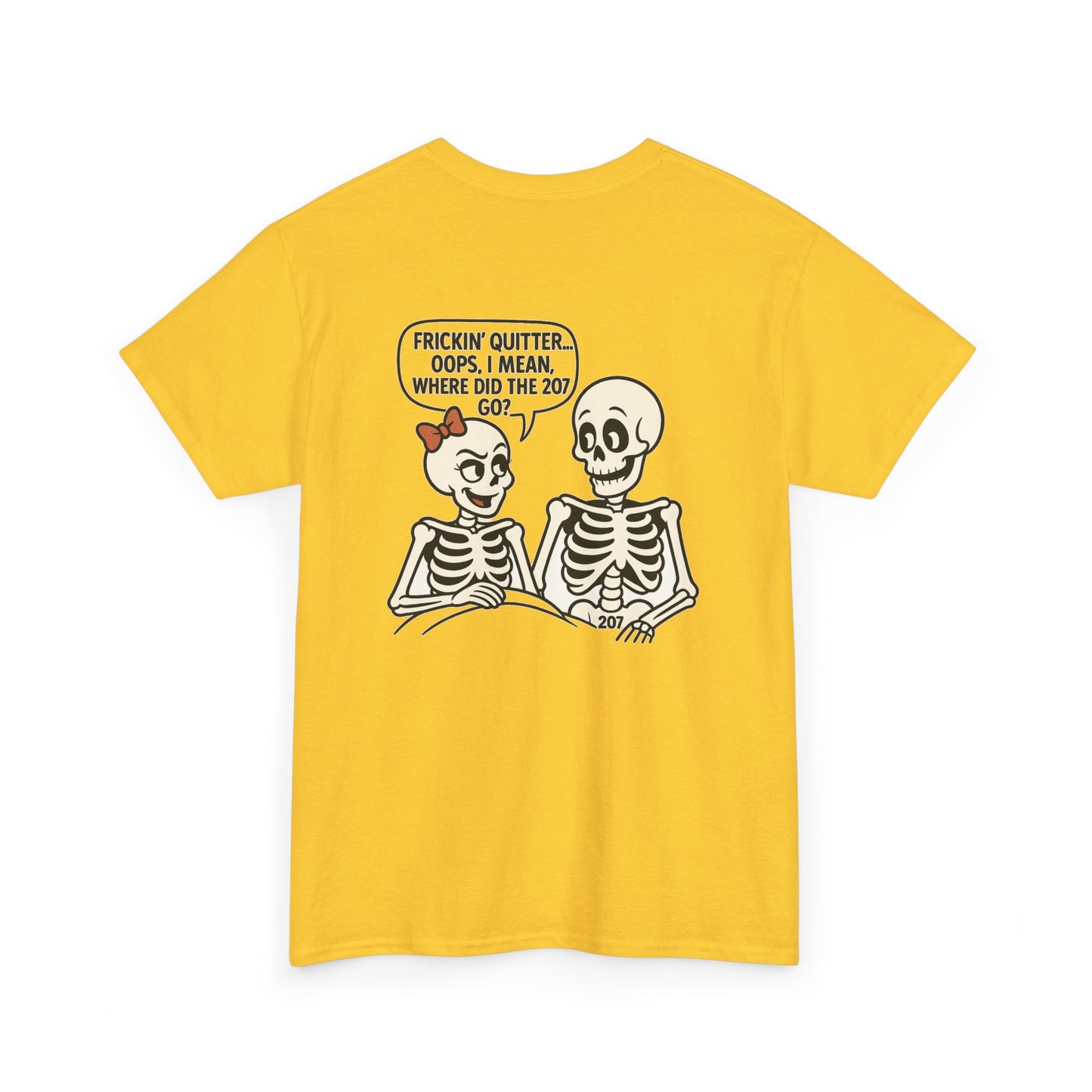 Funny Skeleton Graphic Tee, Unisex Heavy Cotton Shirt, Halloween Apparel, Quirky Gift, Casual Style, Spooky Season Wear