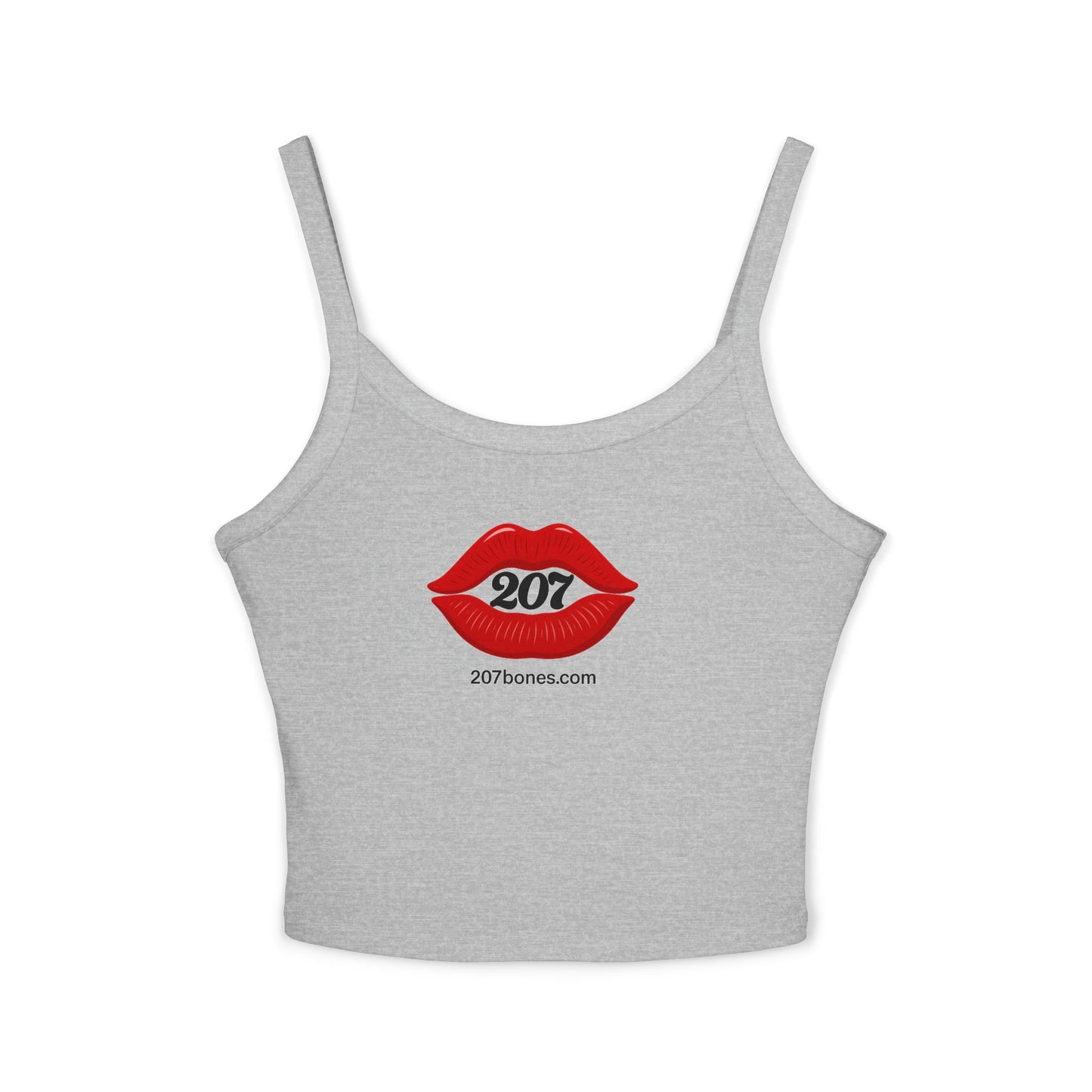 Sassy Lips Women's Spaghetti Strap Tank Top, Summer Fashion, Casual Wear, Gift for Her, Cute Outfit, Festival Top, Trendy Apparel