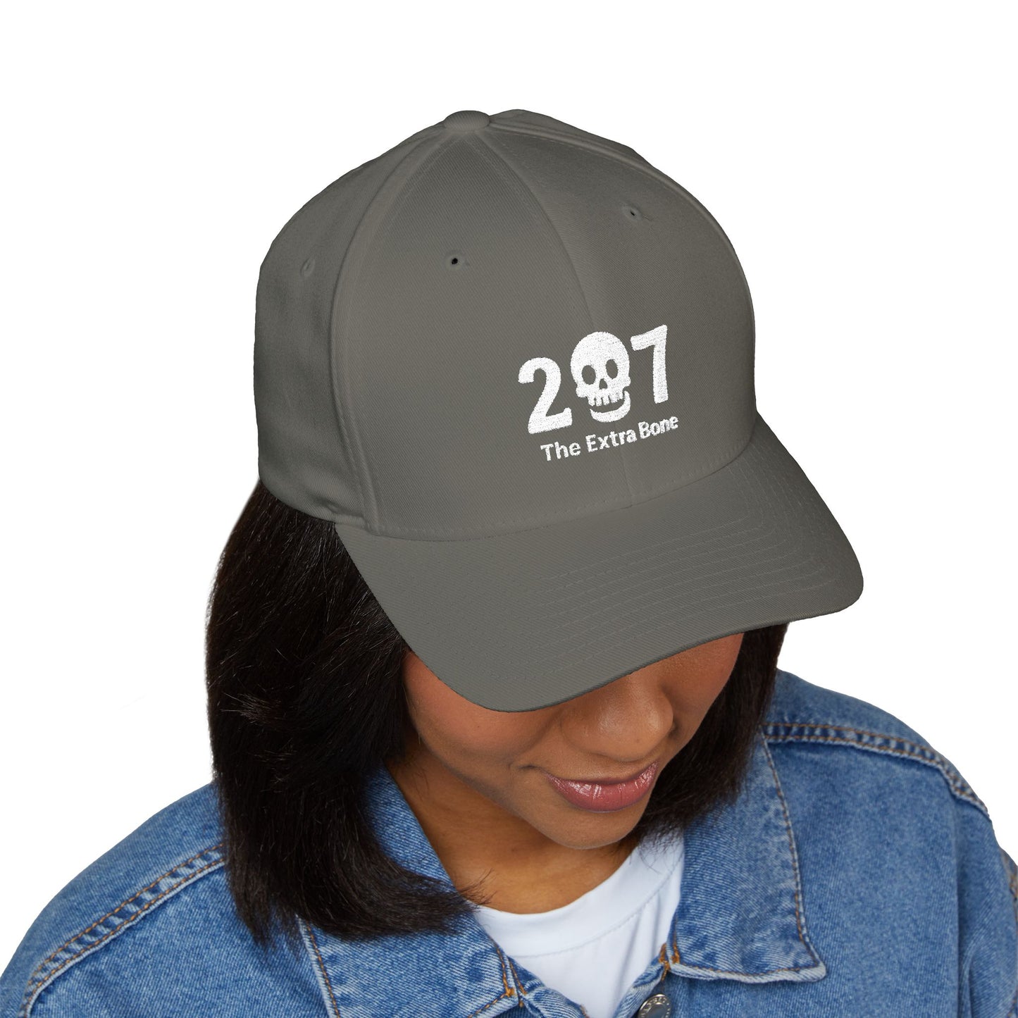 Skull Embroidered Cap - Casual Hat, Trendy Baseball Cap