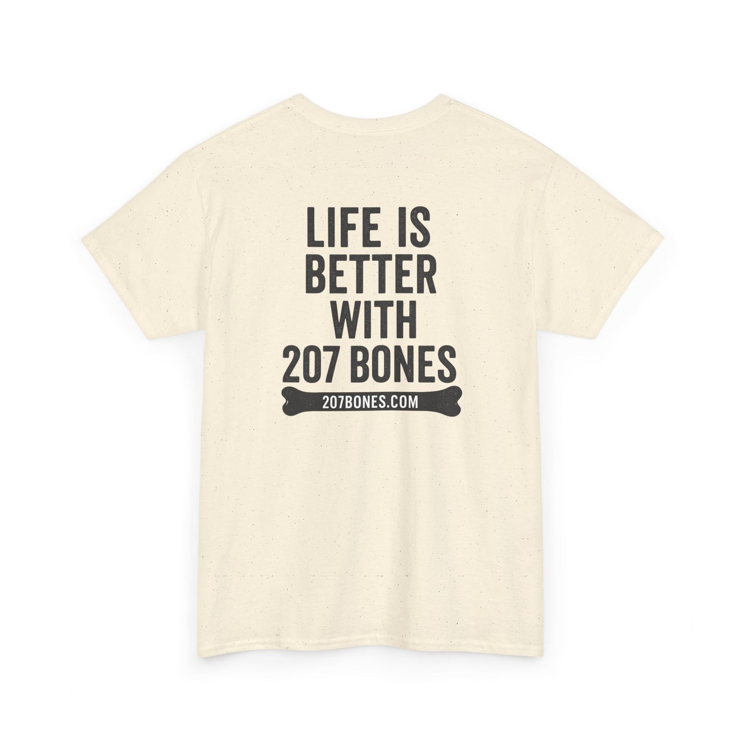 Unisex Heavy Cotton Tee - 'Life is Better with 207 Bones' Dog Lover's Shirt, Pet Owner Gift, Casual Everyday Tee, Animal Lover [...]