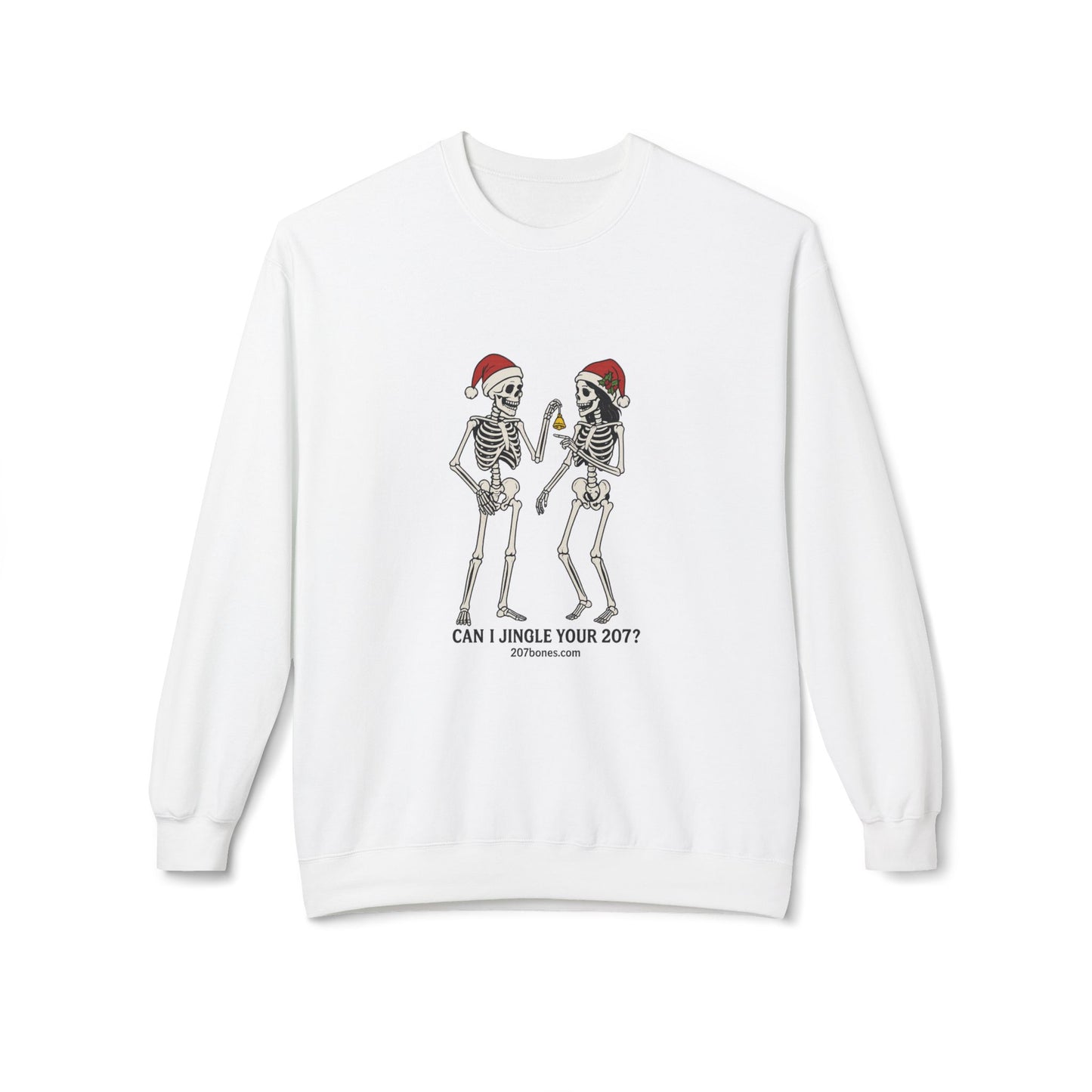 Skeletons Jingle Christmas Sweatshirt, Holiday Gift, Unisex Crewneck, Skeleton Christmas Jumper, Funny Xmas Sweatshirt