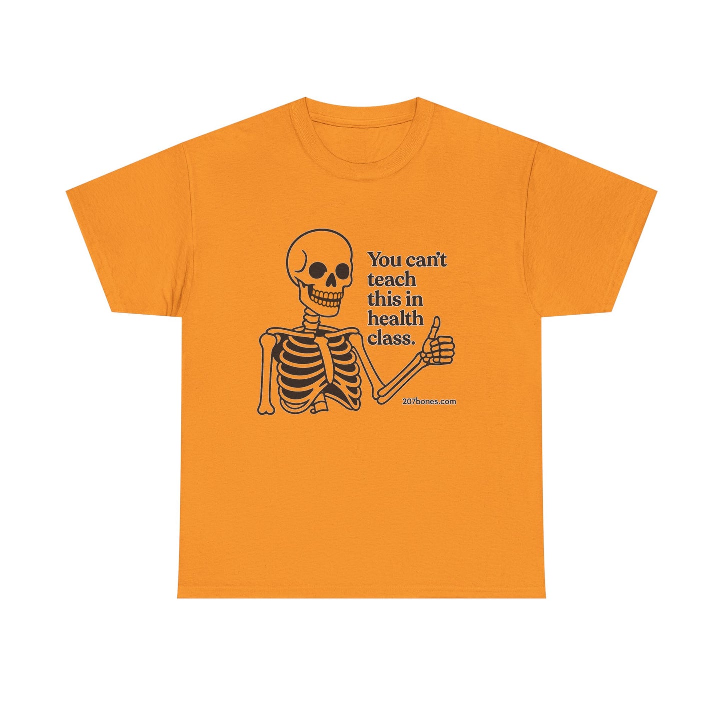 Funny Skeleton Health Class Tee, Unisex Humor Shirt, Halloween Costume, Teacher Gift, Quirky Everyday Wear, Medical Student Apparel