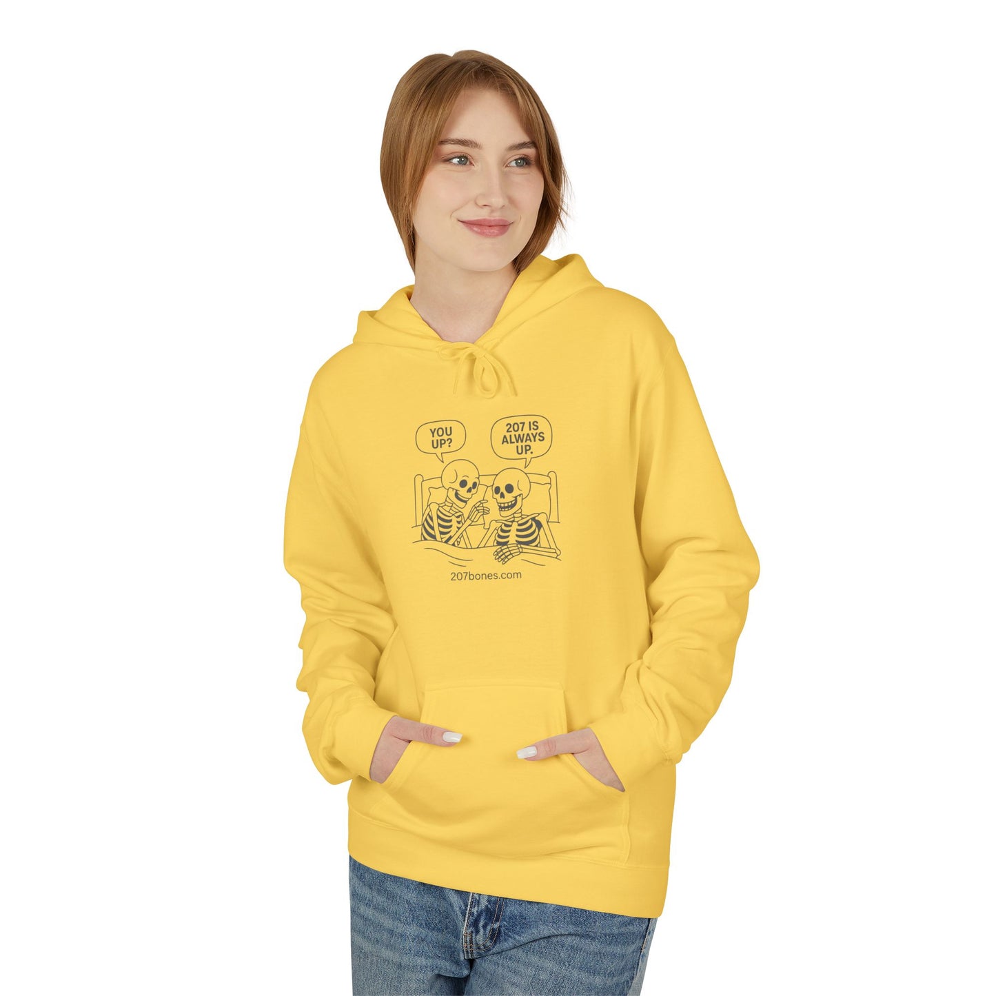 Fun Skeleton Graphic Hoodie, Cozy Gift for Halloween, Casual Wear, Everyday Comfort, Unisex Apparel