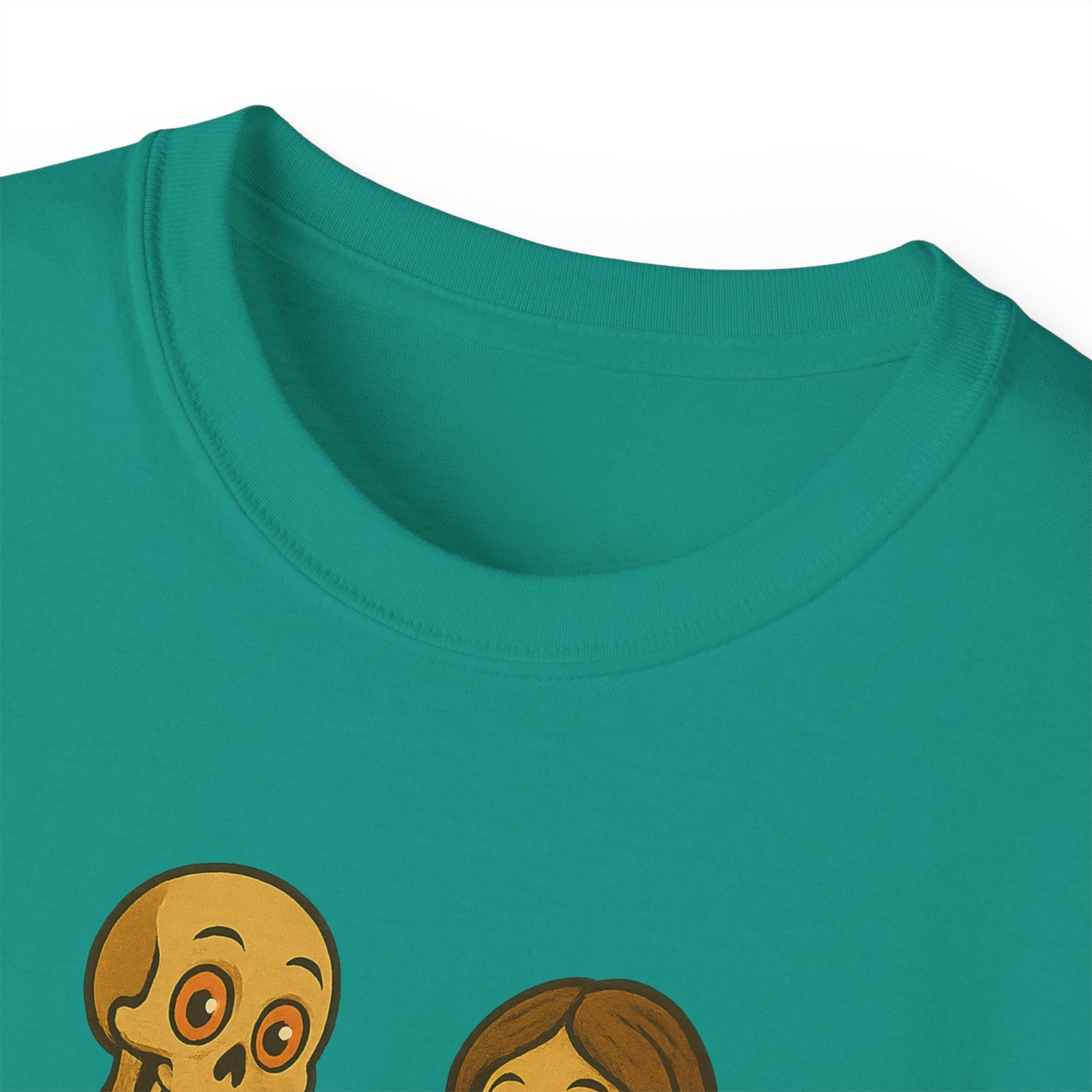 Skeleton Couple Tee, Funny Halloween Shirt, Gift for Couples, Spooky T-Shirt, Unisex Graphic Tee, Bone Humor Top