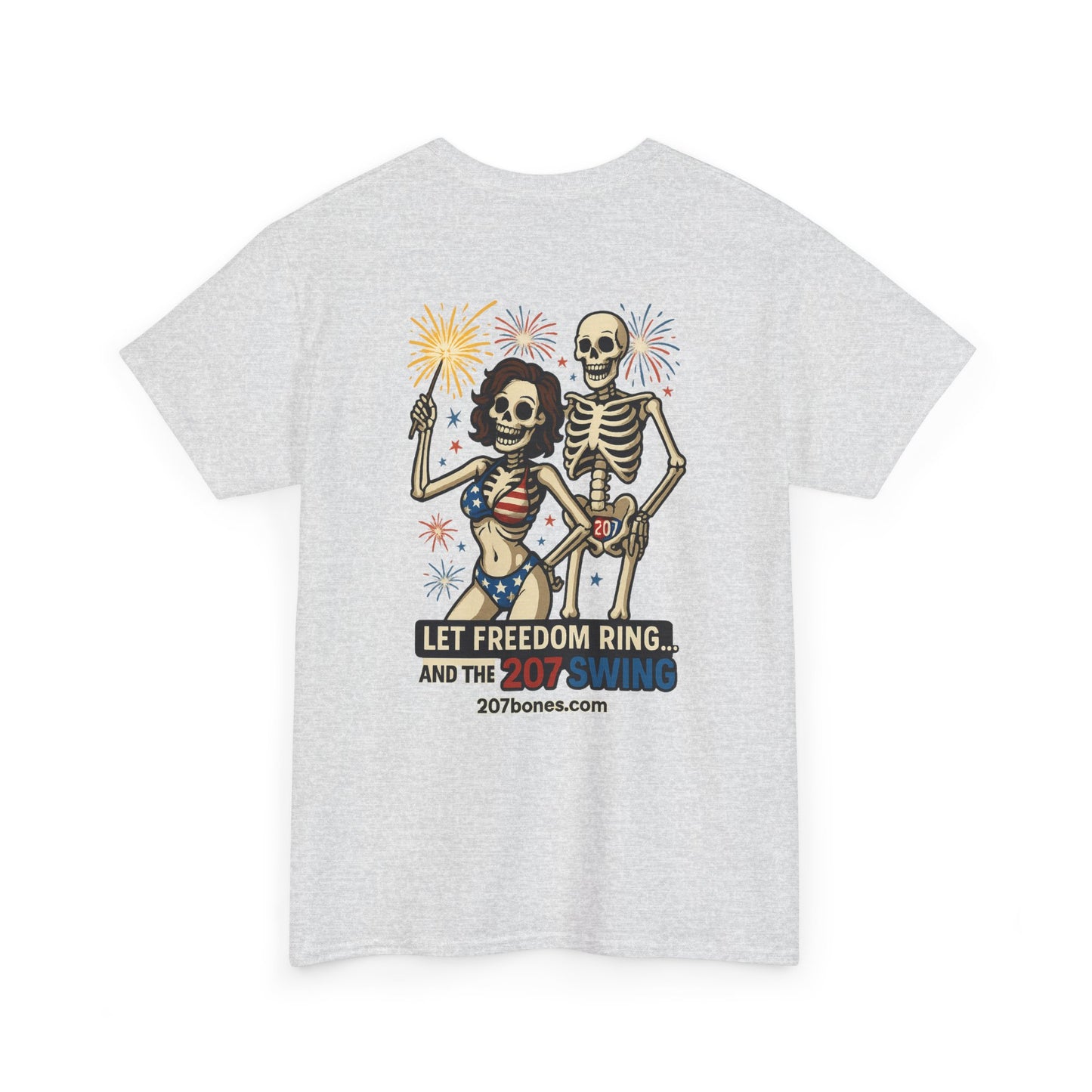 Patriotic Skull Tee, Unisex Cotton Shirt, Funny 4th of July Gift, Unique Graphic T-Shirt, Casual Summerwear