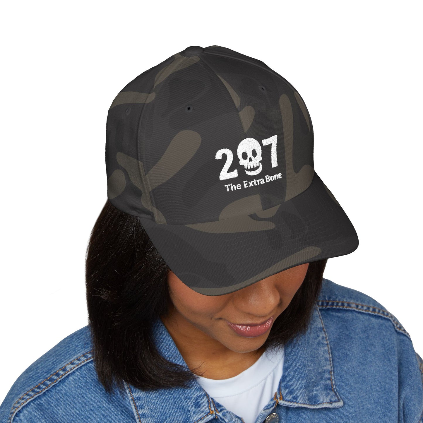 Skull Embroidered Cap - Casual Hat, Trendy Baseball Cap