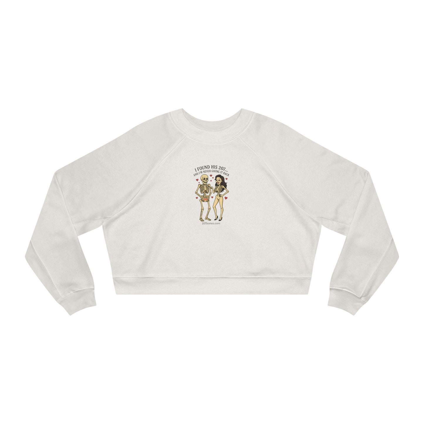 Chic Feminine Cropped Pullover, Casual Fleece Sweatshirt, Cute Fall Layering Piece, Trendy Graphic Top, Fun Gift for Her