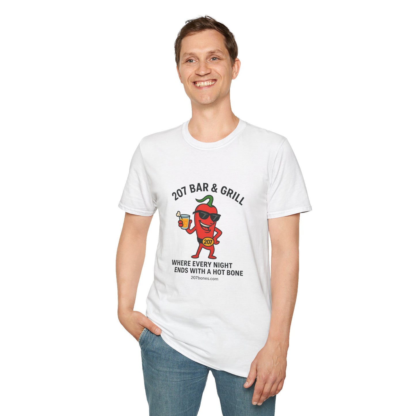 Fun Chili Bar & Grill T-Shirt, Perfect for BBQs, Casual Wear, Gift for Grill Lovers, Summer Parties, Foodie Apparel