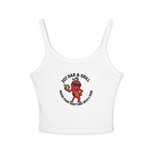 Fun Fiesta Spaghetti Strap Tank Top - Casual Summer Wear, Party Top, Gift for Food Lovers, Bar & Grill Theme, Summer Celebrations