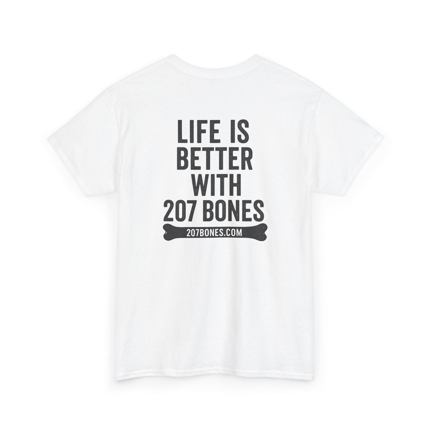Unisex Heavy Cotton Tee - 'Life is Better with 207 Bones' Dog Lover's Shirt, Pet Owner Gift, Casual Everyday Tee, Animal Lover [...]