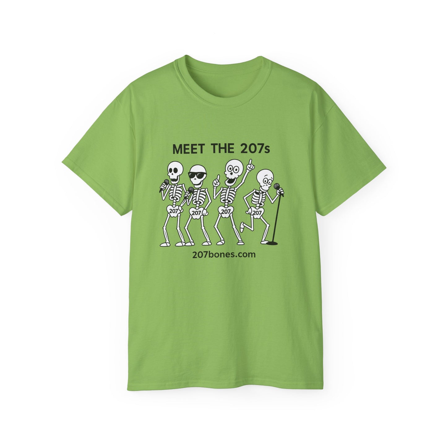 Meet the 207s Skeleton T-Shirt | Fun Halloween Tee, Unisex Cotton Shirt, Cute Skeleton Gift, Casual Outfit, Party Wear