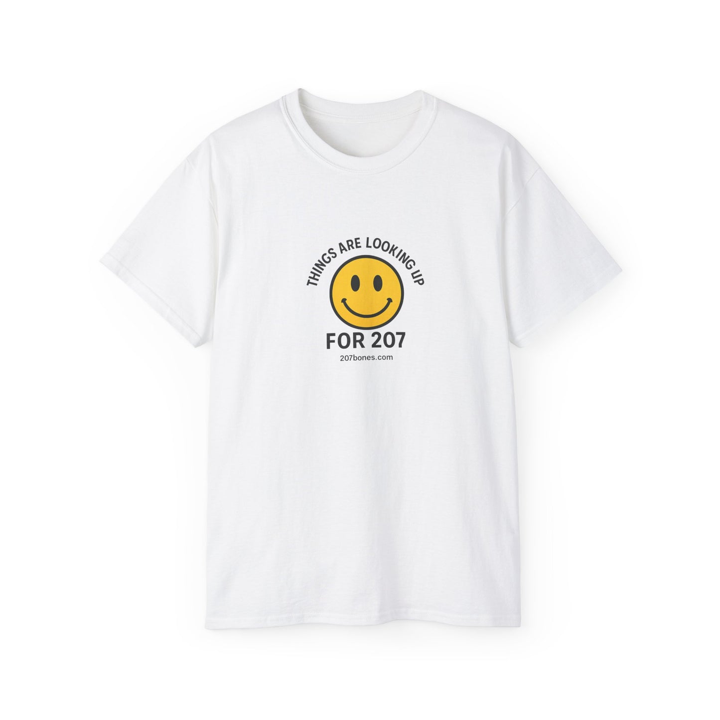 Smiley Message Tee - Unisex Ultra Cotton Shirt | Positive Vibes Apparel, Gift for Friends, Casual Outfit, Everyday Wear, Birthday Present