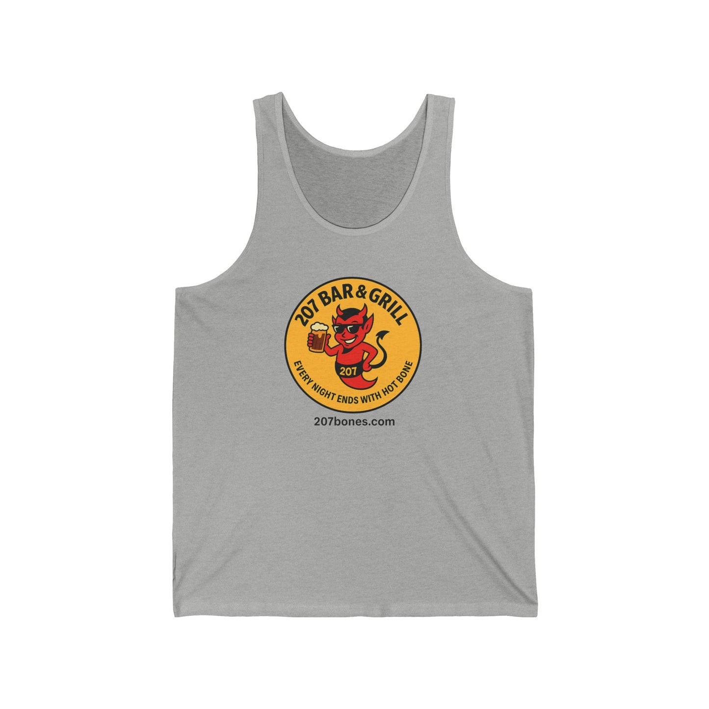 Custom Unisex Jersey Tank Top - Perfect for Summer BBQs, Casual Outings, Bar and Grill Events, Gifts for Foodies, Beach Wear