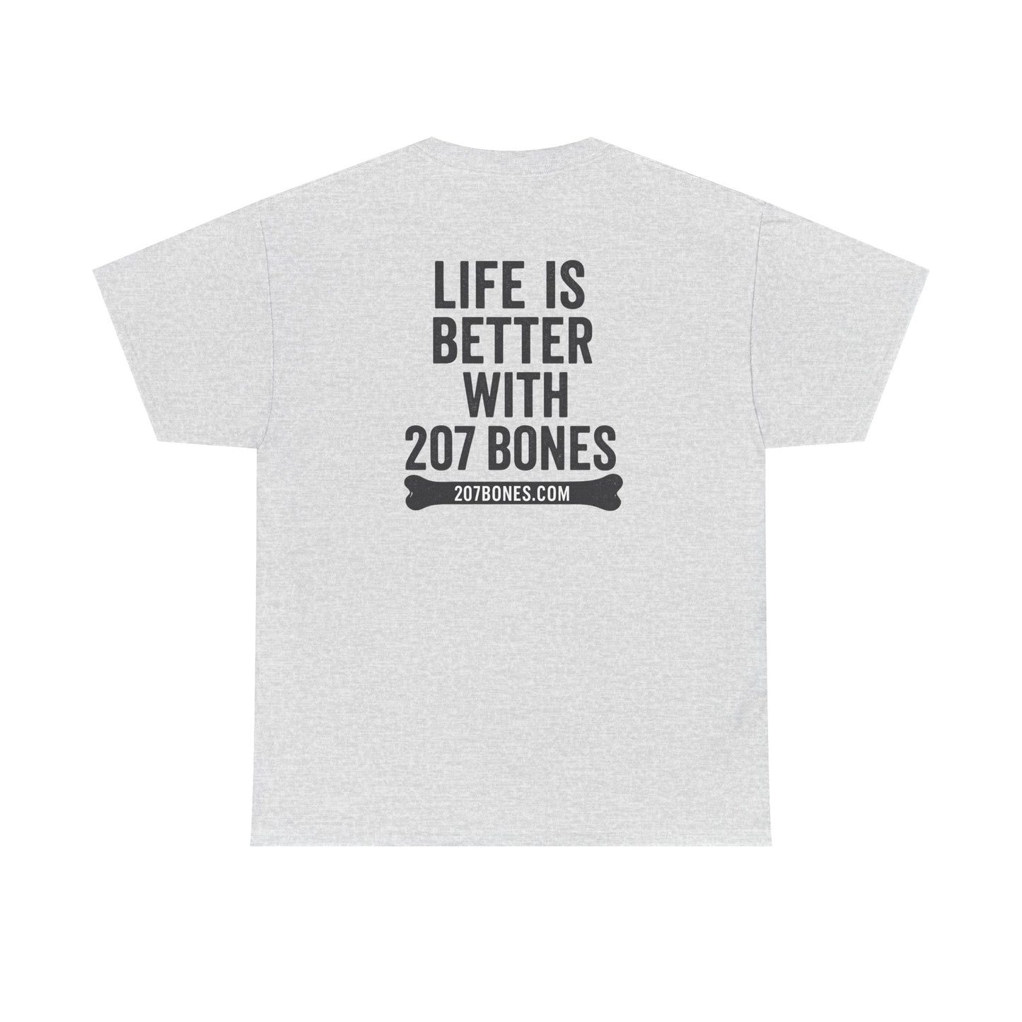 Unisex Heavy Cotton Tee - 'Life is Better with 207 Bones' Dog Lover's Shirt, Pet Owner Gift, Casual Everyday Tee, Animal Lover [...]