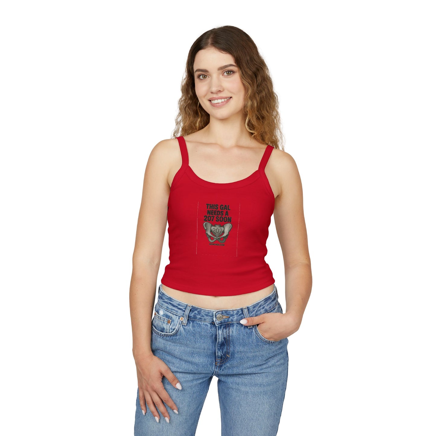 Funny Women's Spaghetti Strap Tank Top - Trendy Summer Tee, Casual Wear, Beach Day, Birthday Gift, Fun Attire