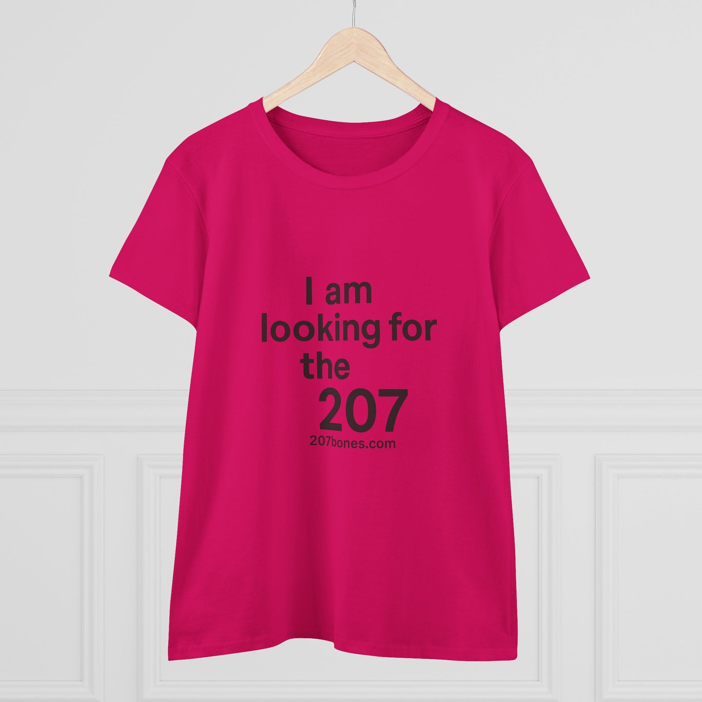 I Am Looking for the 207 Women's Cotton Tee, Fun Graphic T-Shirt, Casual Wear, Gift for Her, Everyday Comfort Tee
