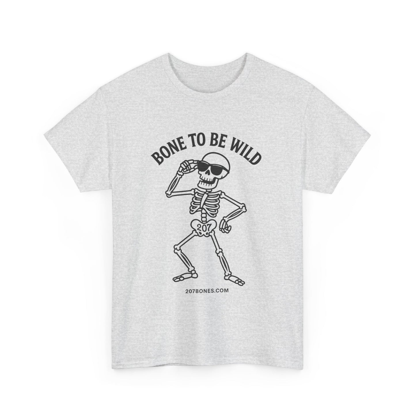 Bone to Be Wild Skeleton Tee, Unisex Cotton Shirt, Festival Wear, Halloween Shirt, Casual Summer Top