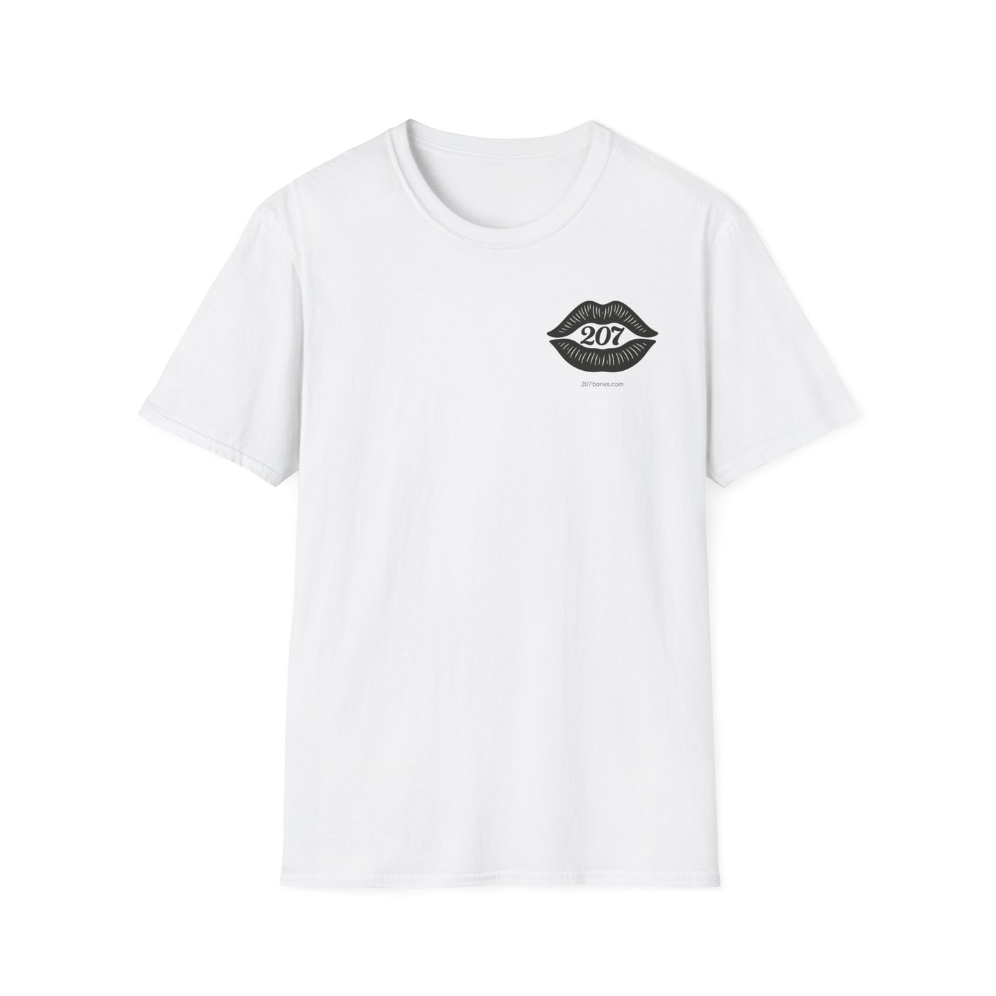 Romantic Unisex T-Shirt with Skeleton and Lips Design, Fun Couples Tee, Date Night Outfit, Halloween Costume, Unique Gift