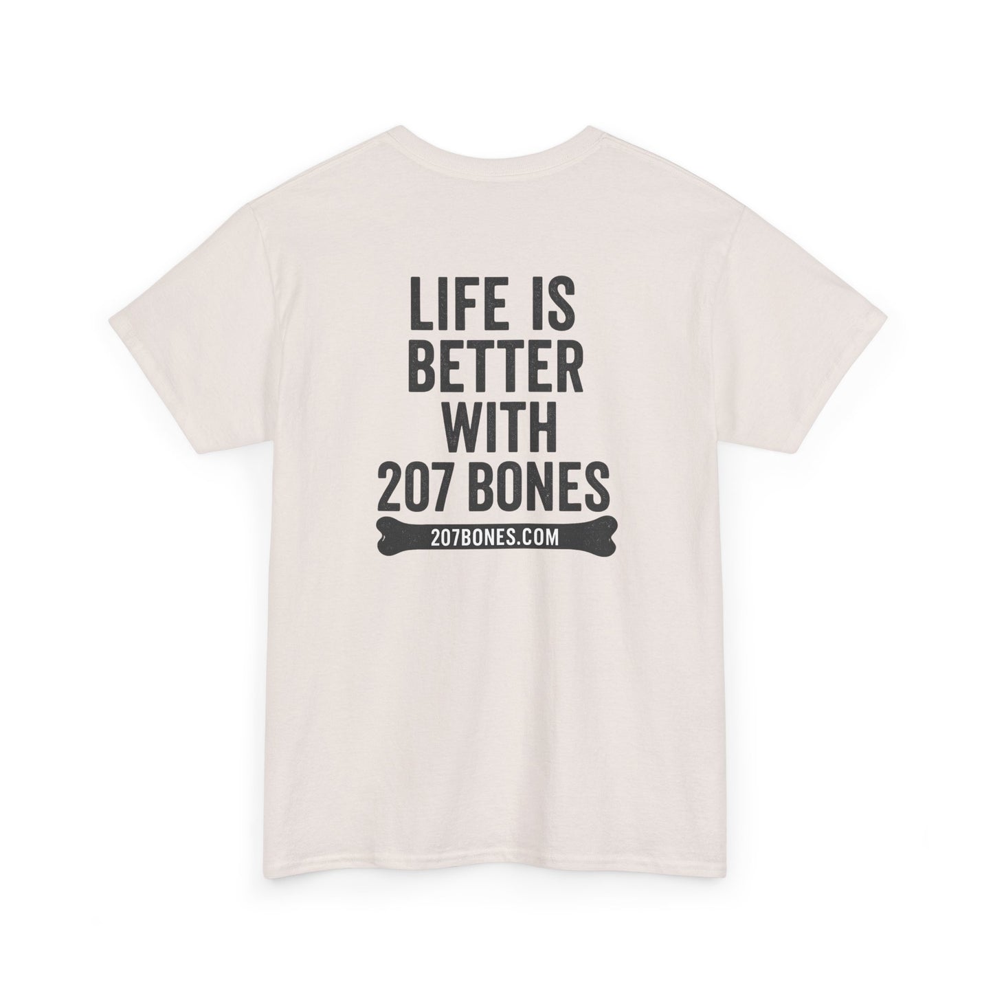 Unisex Heavy Cotton Tee - 'Life is Better with 207 Bones' Dog Lover's Shirt, Pet Owner Gift, Casual Everyday Tee, Animal Lover [...]