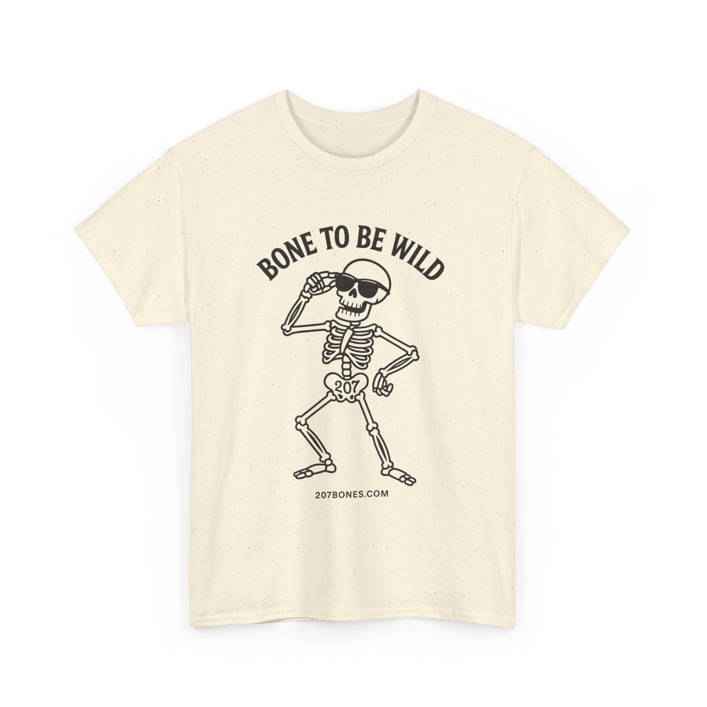Bone to Be Wild Skeleton Tee, Unisex Cotton Shirt, Festival Wear, Halloween Shirt, Casual Summer Top
