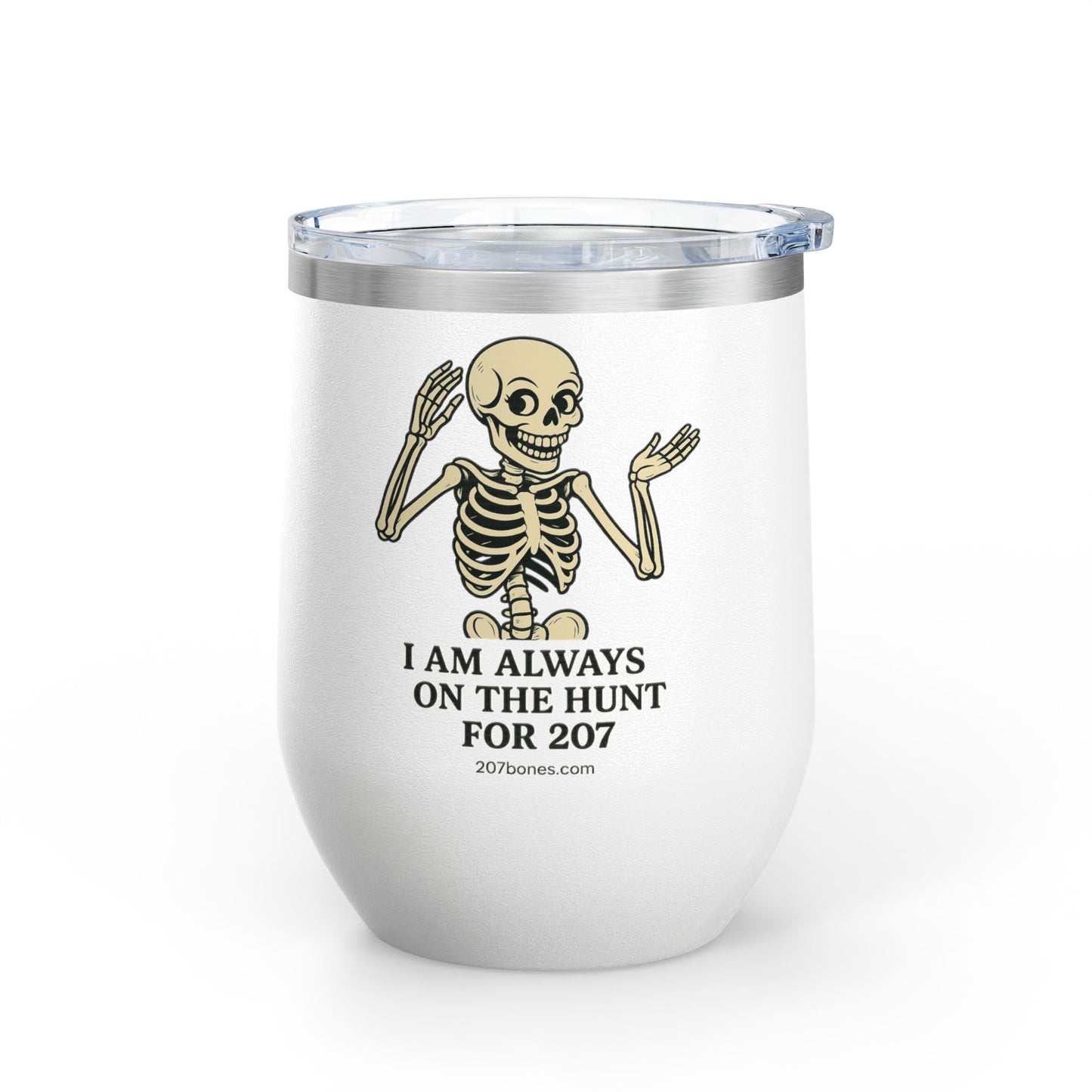 Charming Skeleton Wine Tumbler, Fun Gifts for Halloween, Unique Party Favor, Sip-Friendly, Durable Drinkware, Perfect for Wine Lovers