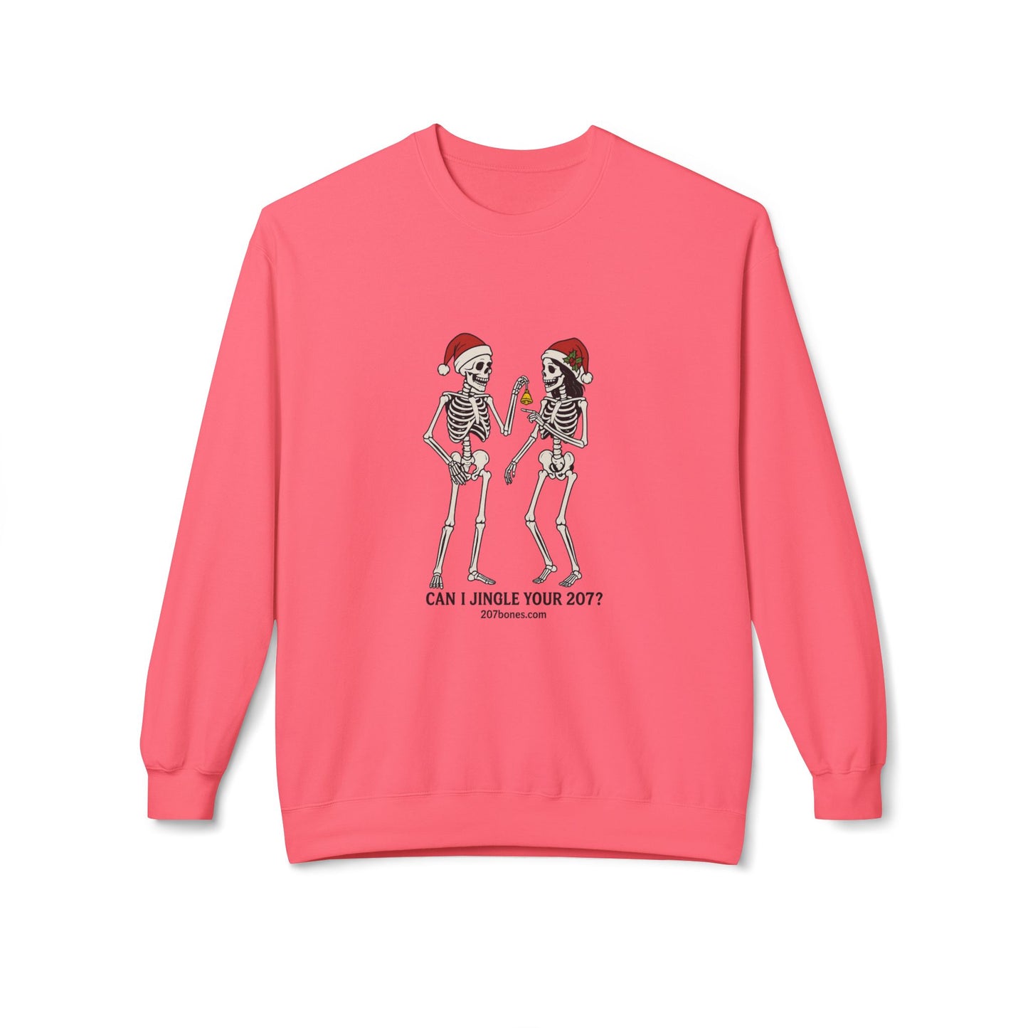 Skeletons Jingle Christmas Sweatshirt, Holiday Gift, Unisex Crewneck, Skeleton Christmas Jumper, Funny Xmas Sweatshirt