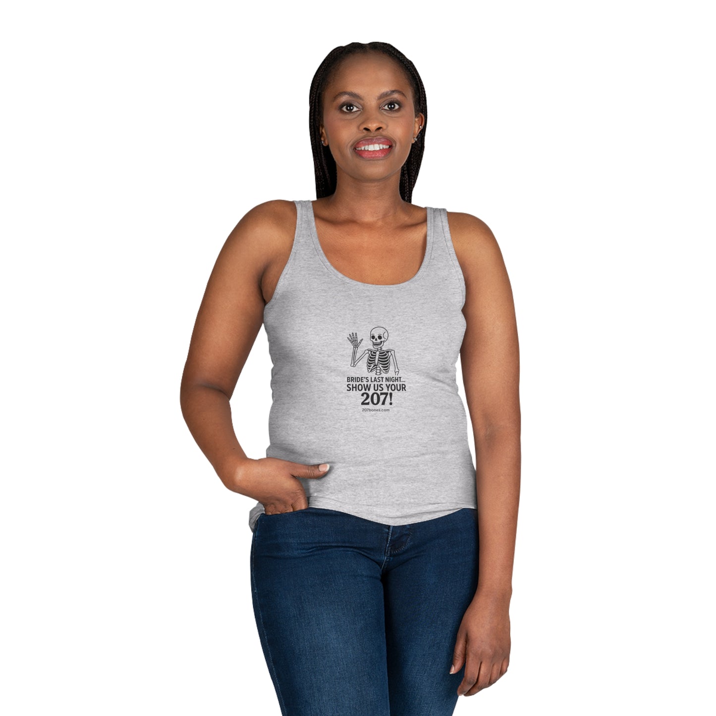 Women's Skeleton Graphic Tank Top, Fun Halloween Shirt, Cute Summer Tee, Party Apparel, Unique Gift Idea