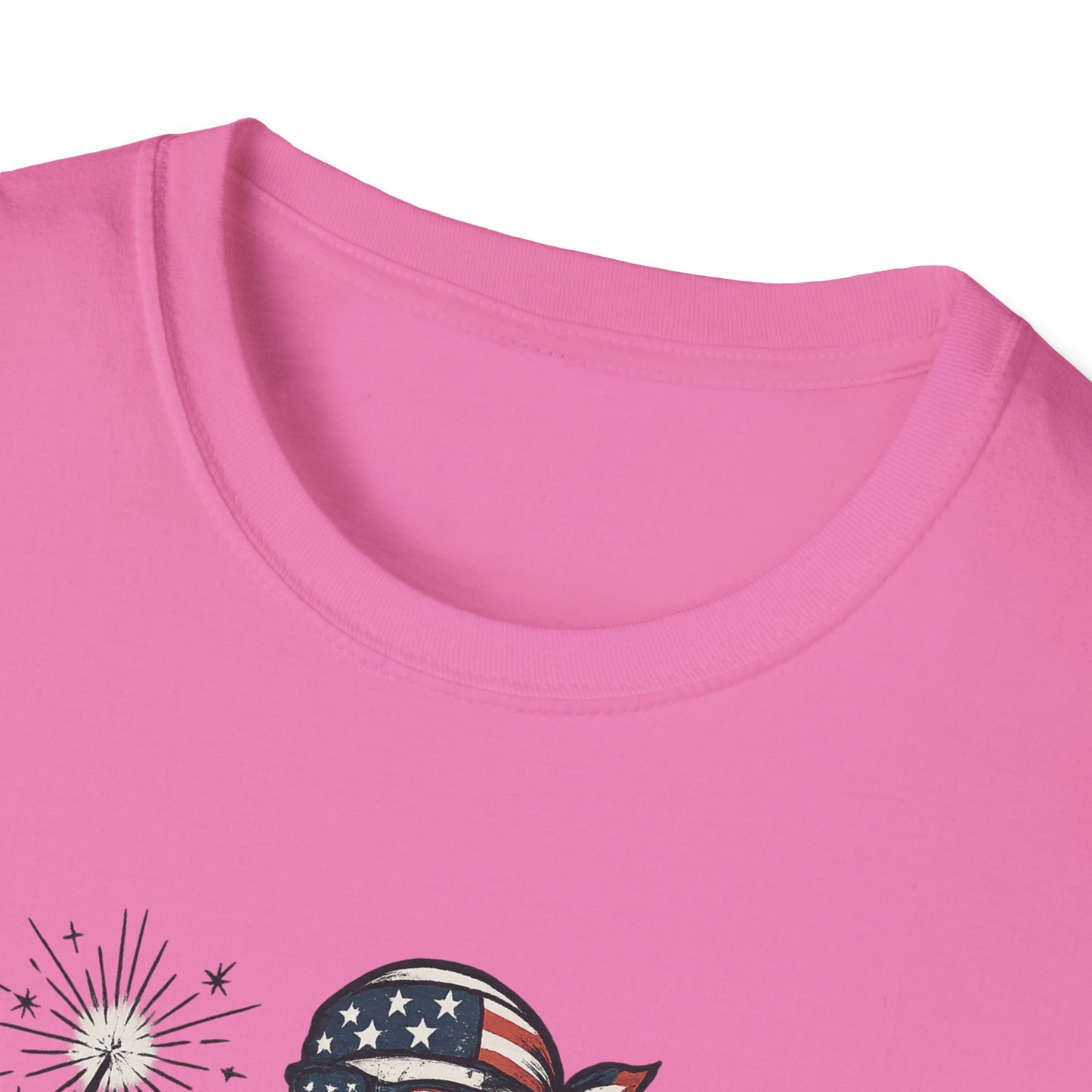 Patriotic Skeleton T-Shirt, Red White and Bone Shirt, Unisex Halloween Tee, Independence Day Gift, Fun Casual Apparel