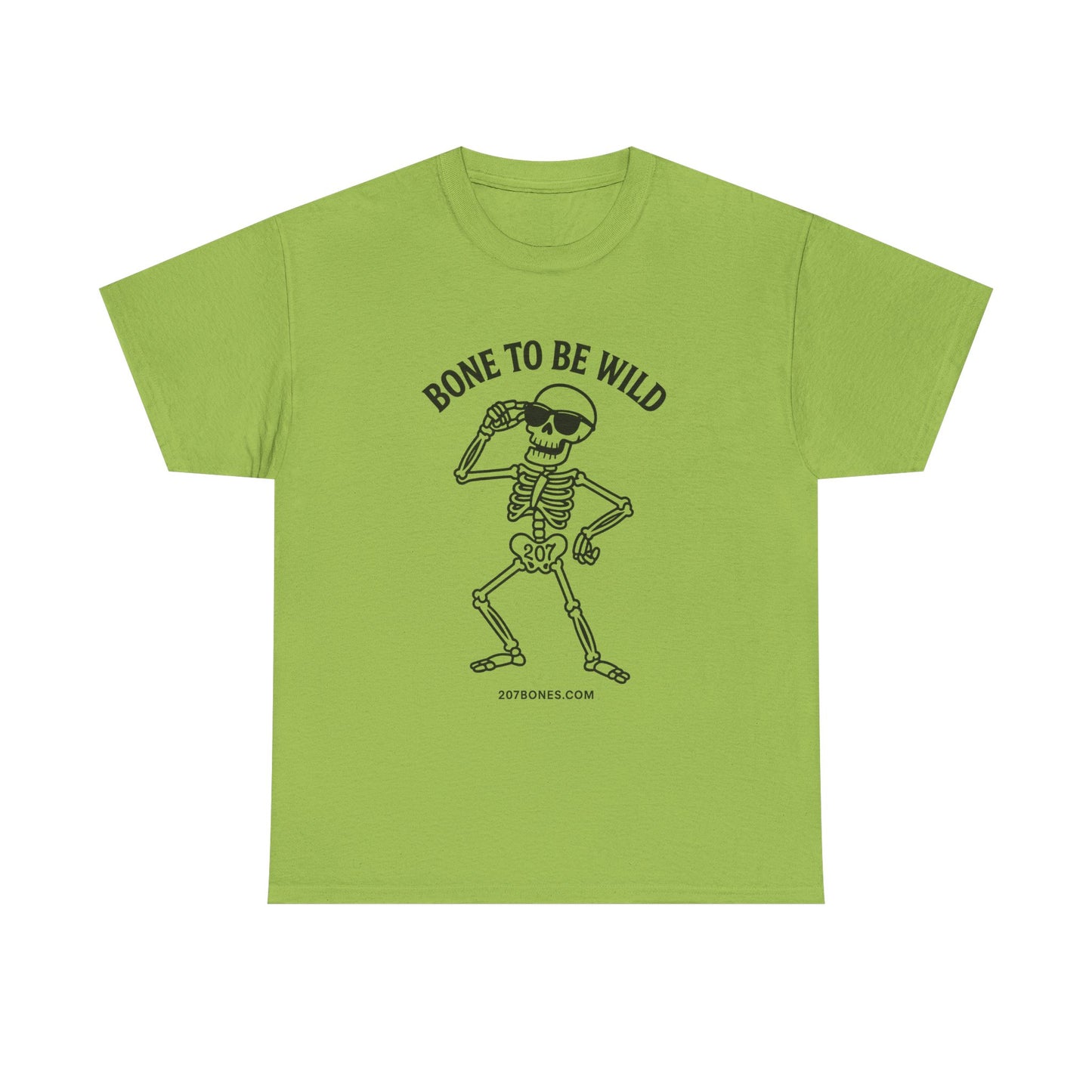 Bone to Be Wild Skeleton Tee, Unisex Cotton Shirt, Festival Wear, Halloween Shirt, Casual Summer Top