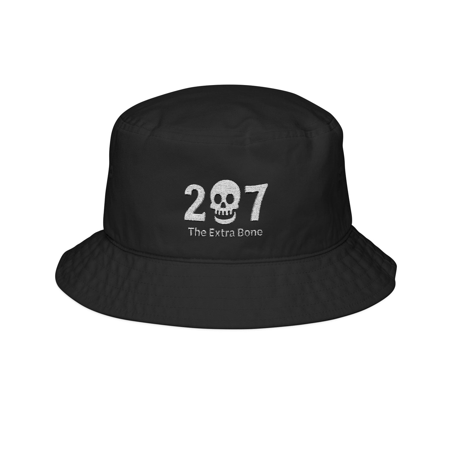 Skull Embroidered Bucket Hat, Trendy Summer Hat, Casual Outdoor Hat, beachwear accessory, Gift for Him/Her